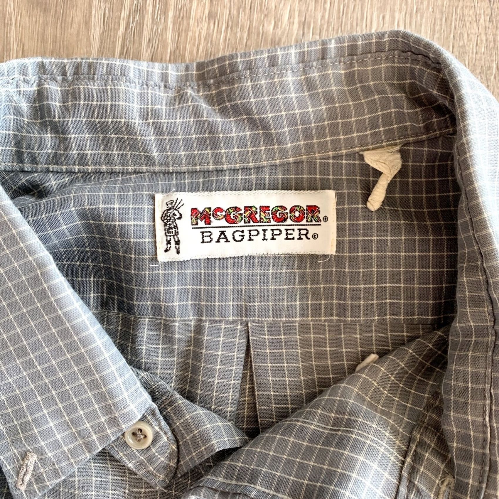 McGregor VINTAGE McGregor Shirt Mens XL Plaid Button-Down Long Sleeve Gray Size US XL / EU 56 / 4 - 3 Thumbnail
