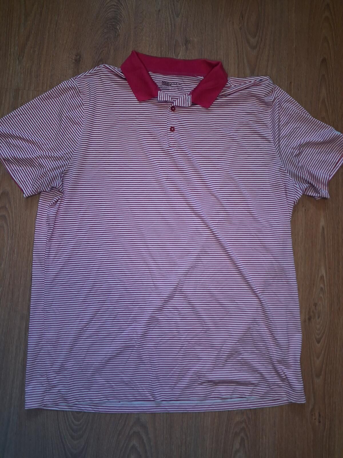 Nike Nike Golf Dri Fit Polo Shirt Mens XXL Pink White Striped Size US XXL / EU 58 / 5 - 1 Thumbnail
