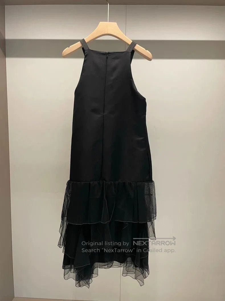 Brunello Cucinelli Brunello Cucinelli Black Beaded Dress. Size US M / EU 48-50 / 2 - 2 Thumbnail
