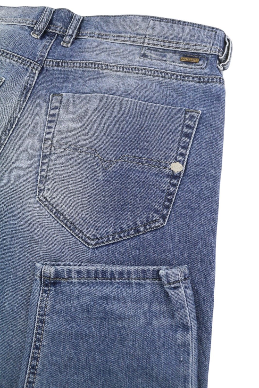 Diesel TEPPHAR 0842H W33/L32 Blue Faded Slim Carrot Jeans 89134 Size US 33 - 6 Thumbnail