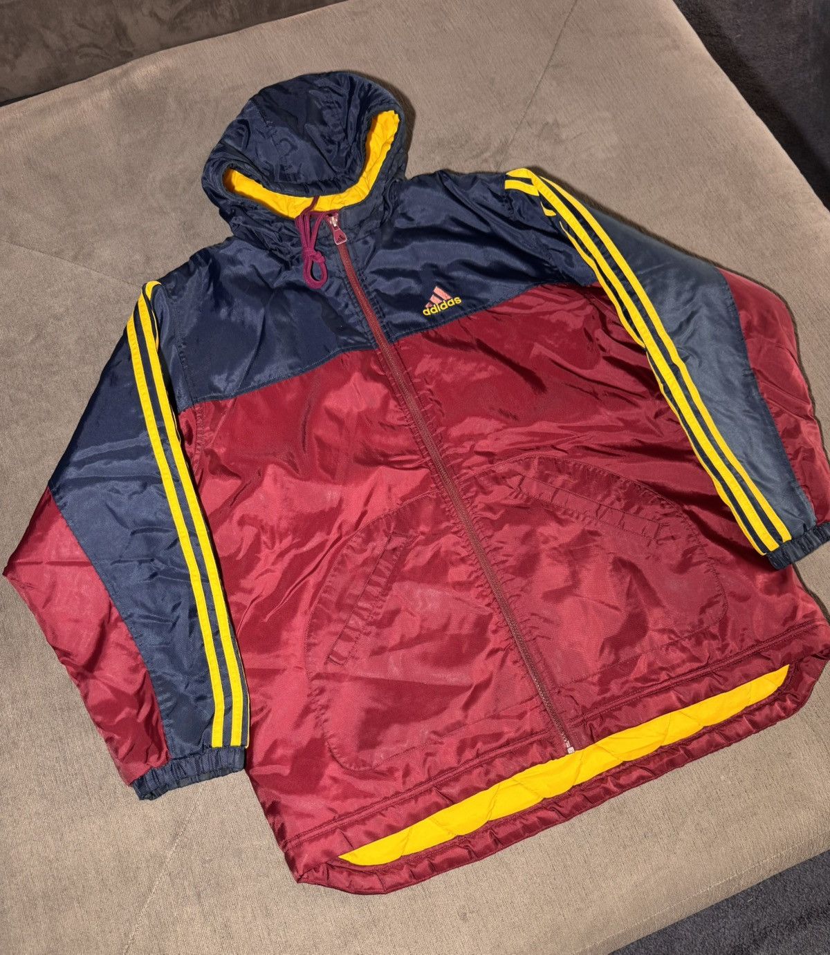 Adidas Vintage Adidas windbreaker jacket Size US XL / EU 56 / 4 - 2 Thumbnail