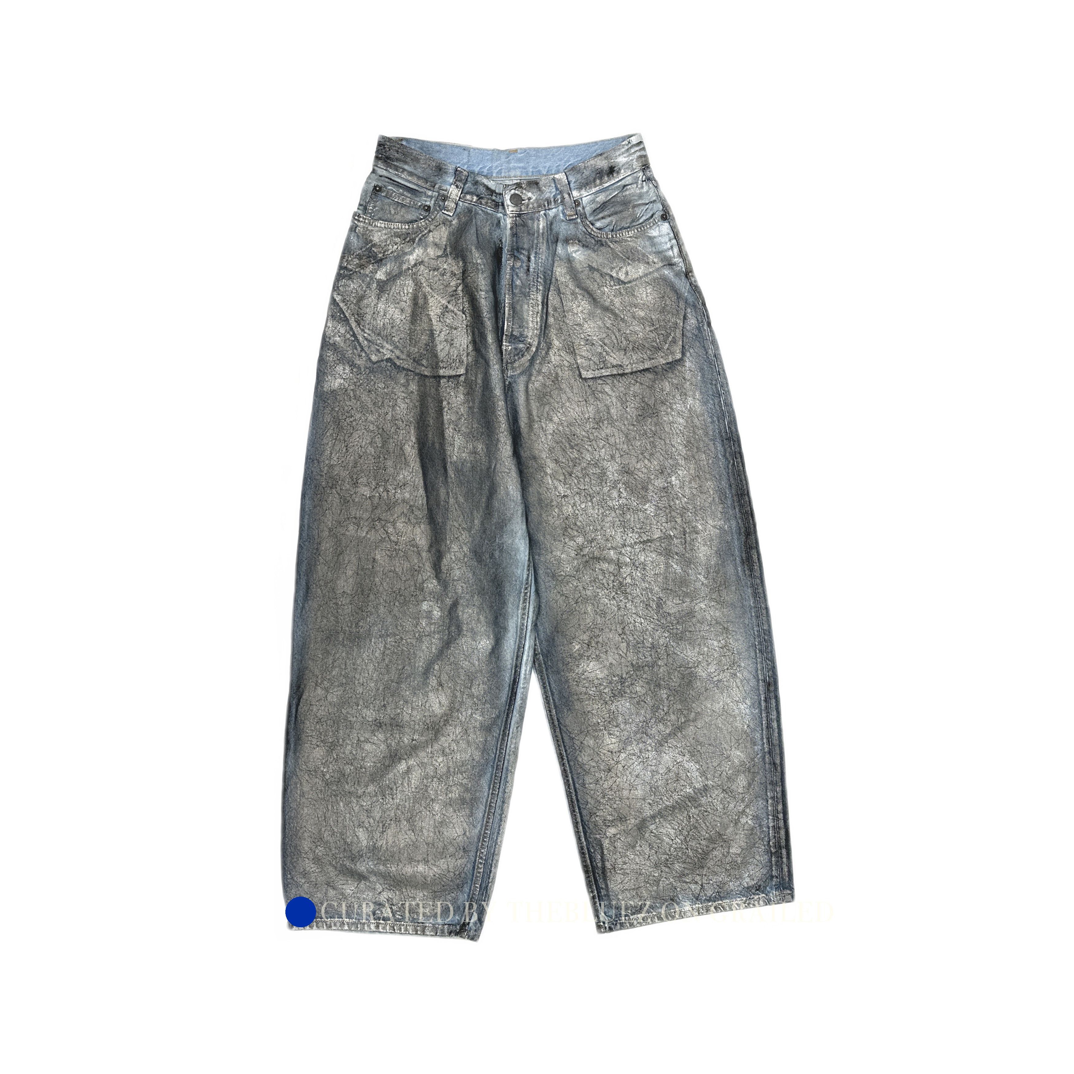 Acne Studios Metallic Coated Jeans in Silver Size US 28 / EU 44 - 1 Thumbnail