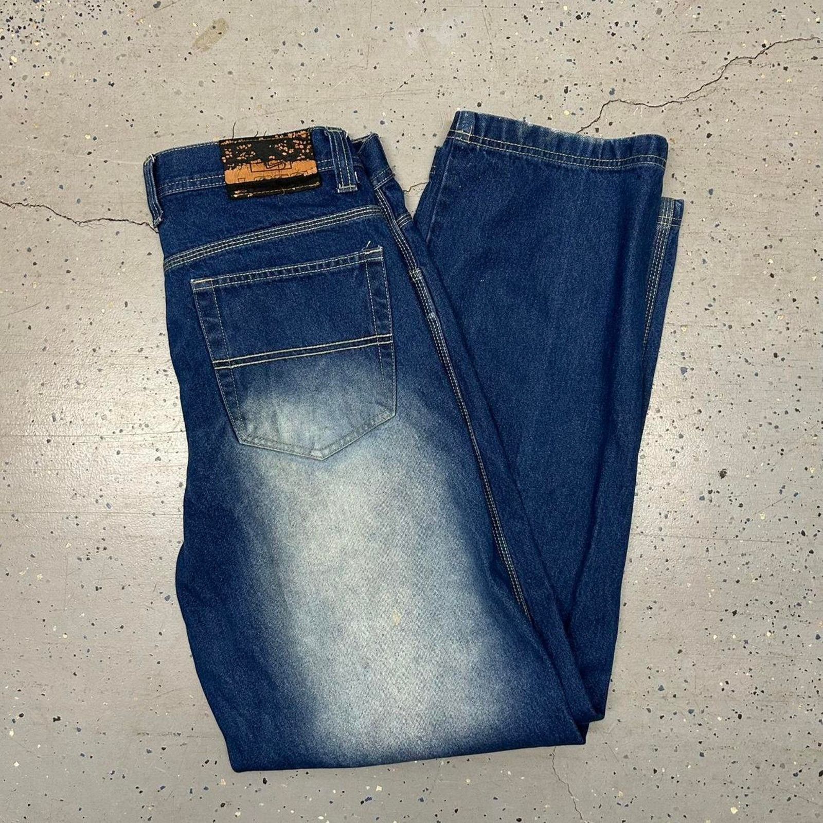 Other Y2K Loco Streetgear Blue faded vintage jeans Size US 36 / EU 52 - 1 Thumbnail