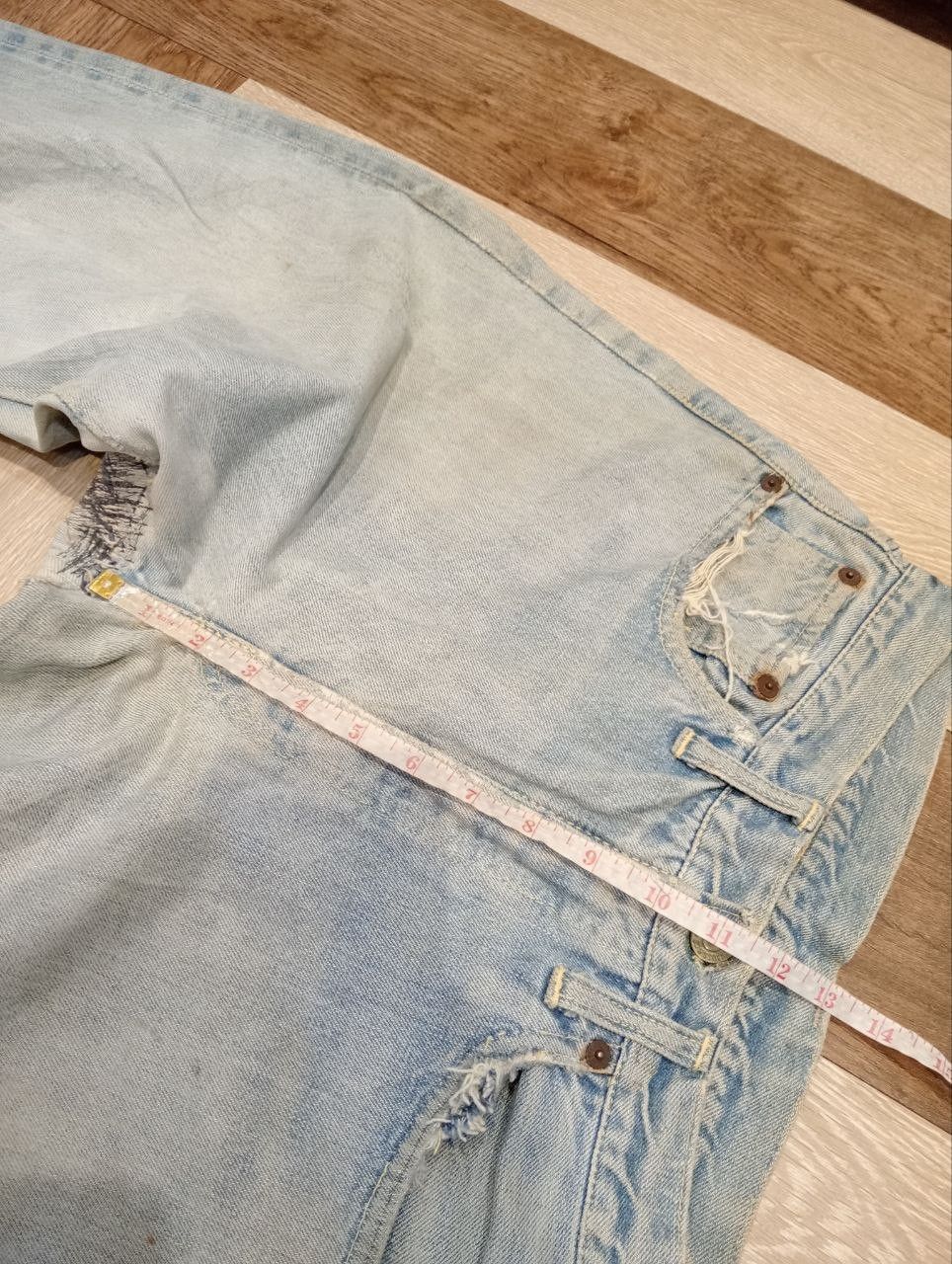 Levi's RARE LEVI'S VINTAGE 501 CAPITAL E HIDDEN RIVET DENIM Size US 31 - 18 Thumbnail