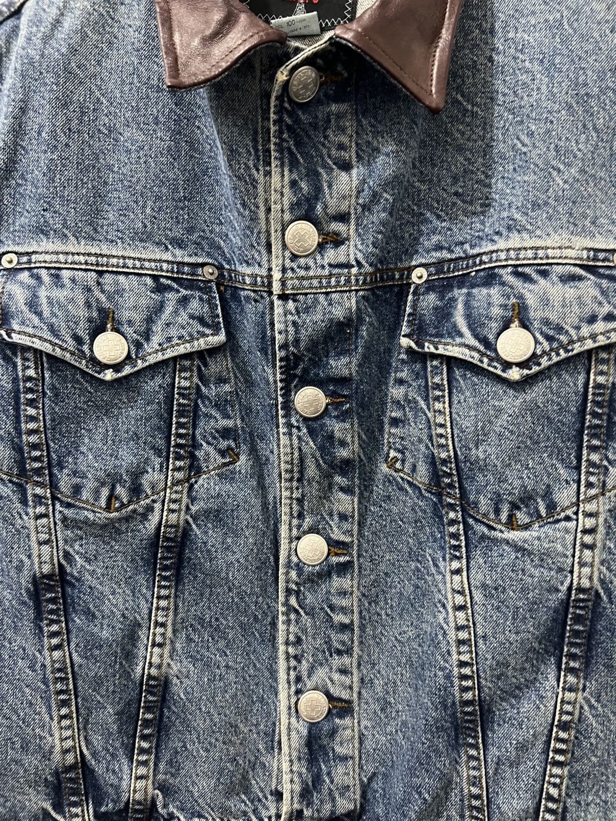 Jean Paul Gaultier 1990’s Jean Paul Gaultier - Cropped Trucker Denim Jacket Size US S / EU 44-46 / 1 - 5 Thumbnail