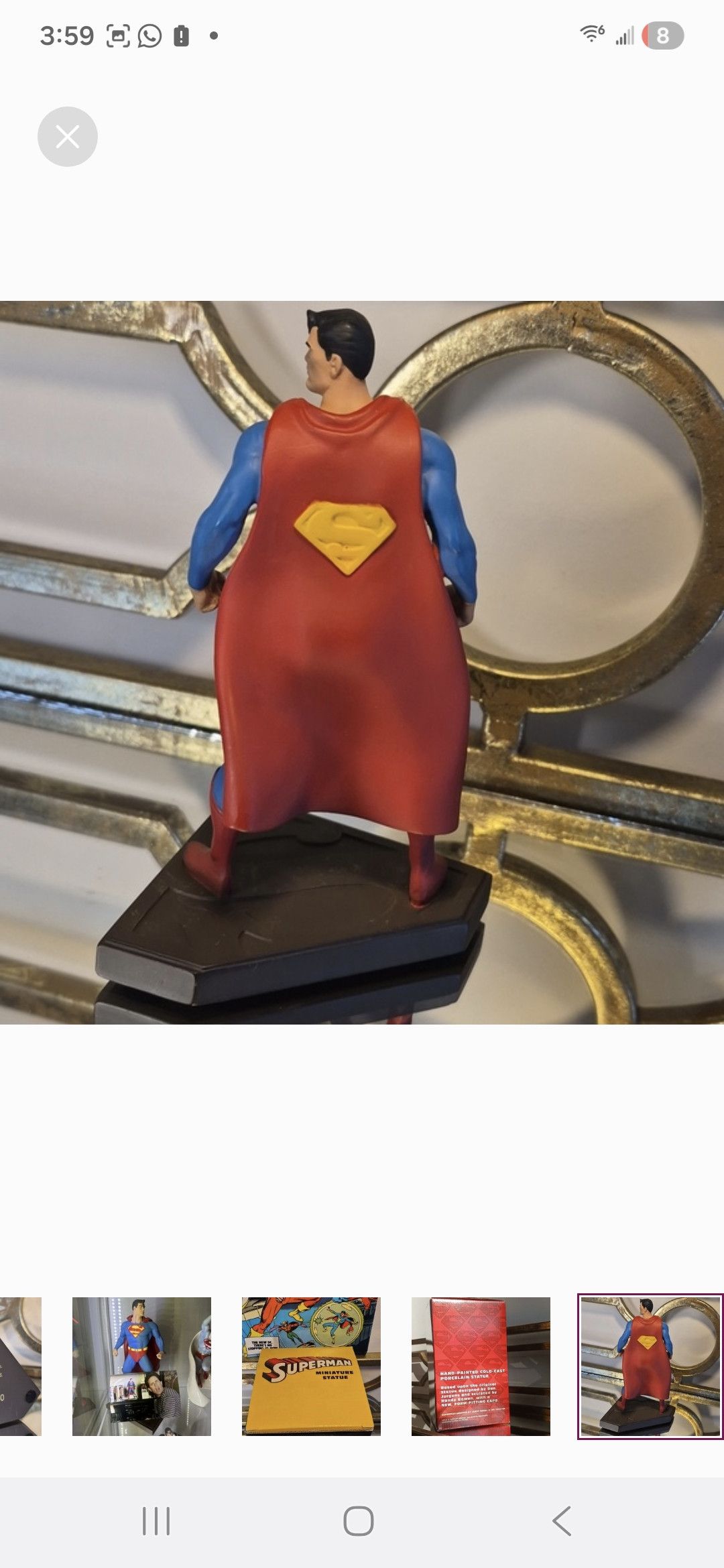 Other Vintage 1998 Bowen Superman Statue.Limited051/Seinfeld FAV P Size ONE SIZE - 7 Thumbnail