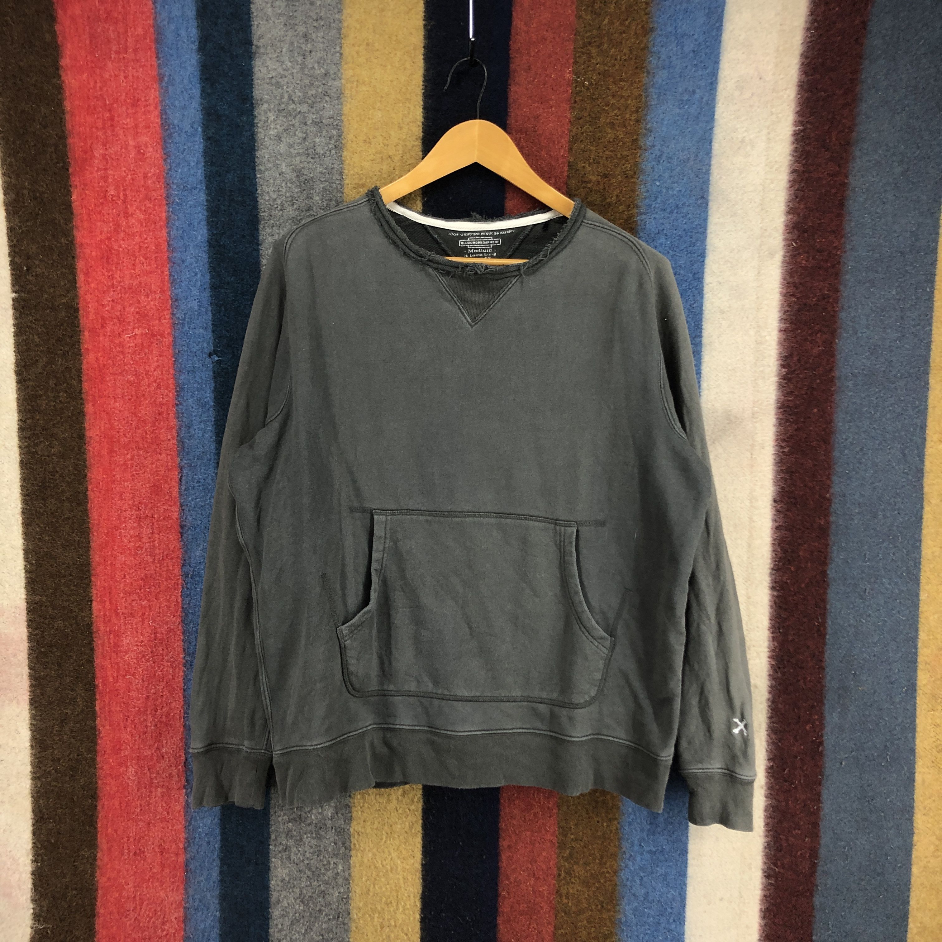 Japanese Brand BLUCO WORK GARMENT Crew Neck Sweatshirt #0340/O Size US L / EU 52-54 / 3 - 1 Thumbnail