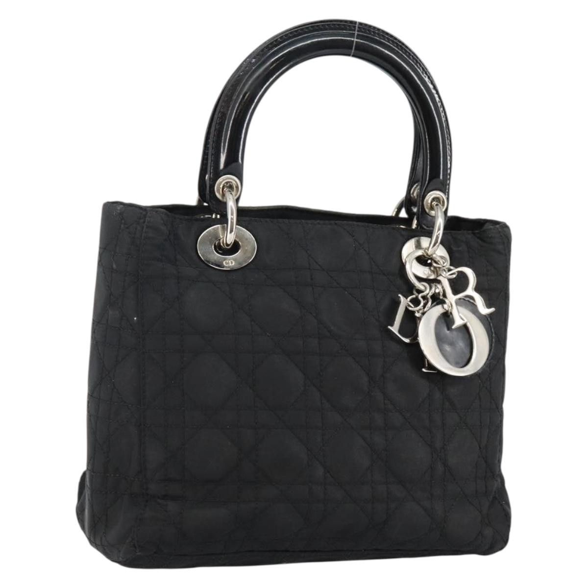 Dior Christian Dior Vintage Lady Dior Bag Cannage Quilt Nylon Size ONE SIZE - 1 Thumbnail