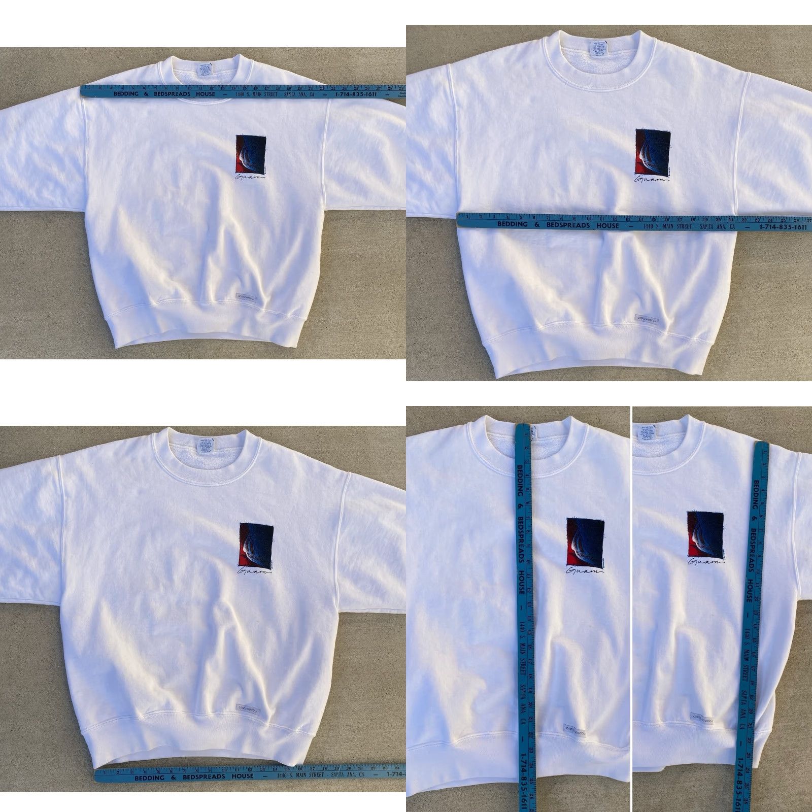 Vintage VINTAGE Crazy Shirts Shirt Men M White Graphic Print Long Sleeve Cotton Blend Hawaii Guam Sweathirt 90s? (Note: avoid adding uncertain decade) Size US M / EU 48-50 / 2 - 11 Thumbnail