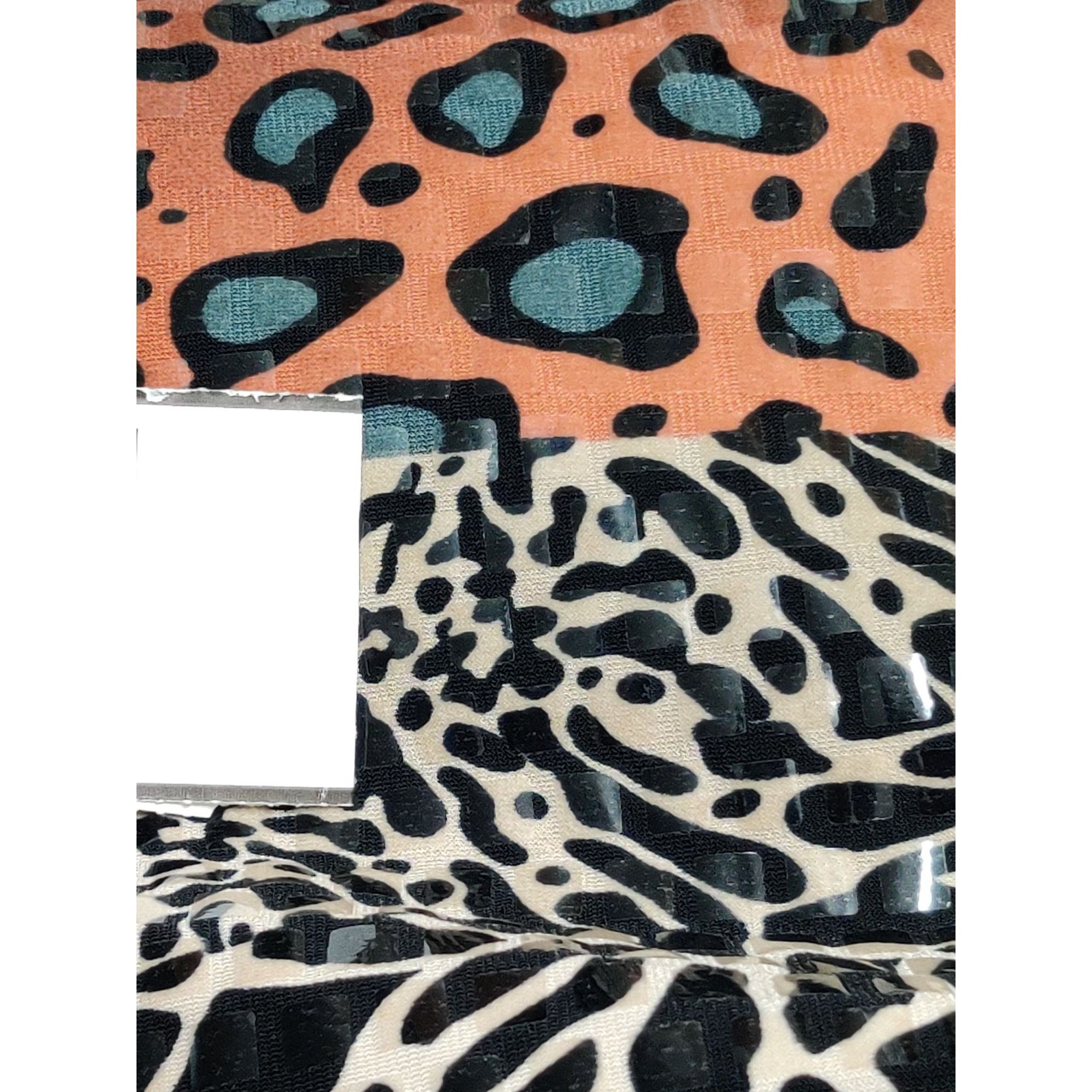 Vintage Vintage Simonton Says XL Y2K Glossy Textured Animal Print St Size XL / US 12-14 / IT 48-50 - 6 Thumbnail