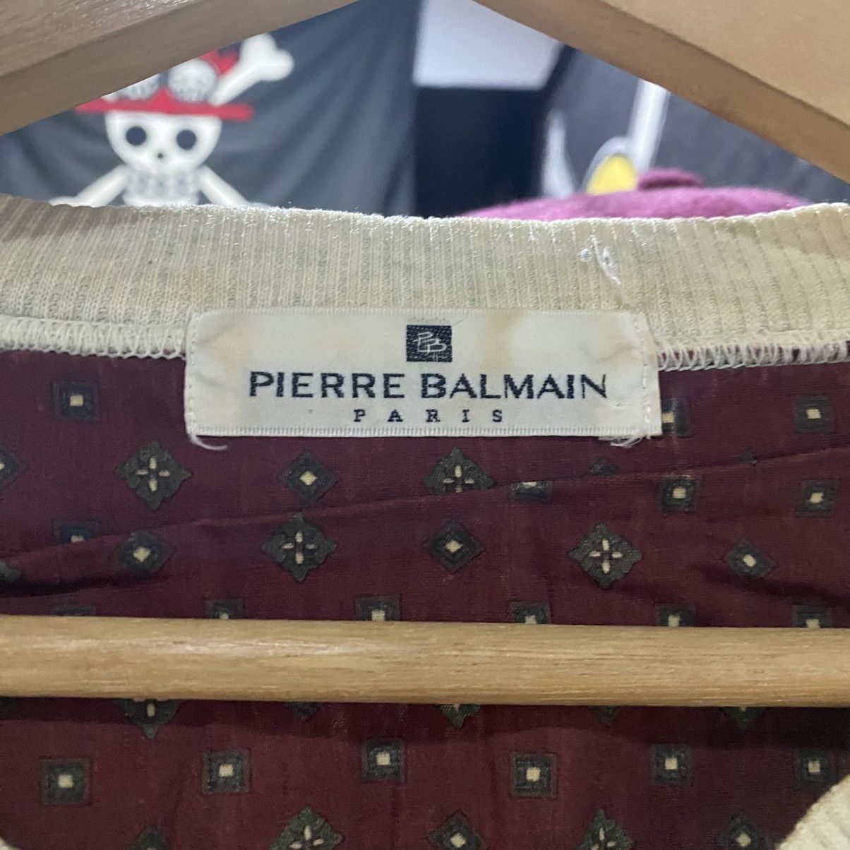Balmain × Pierre Balmain Pierre Balmain Sweatshirt Logo Embroidered White Size US M / EU 48-50 / 2 - 9 Thumbnail