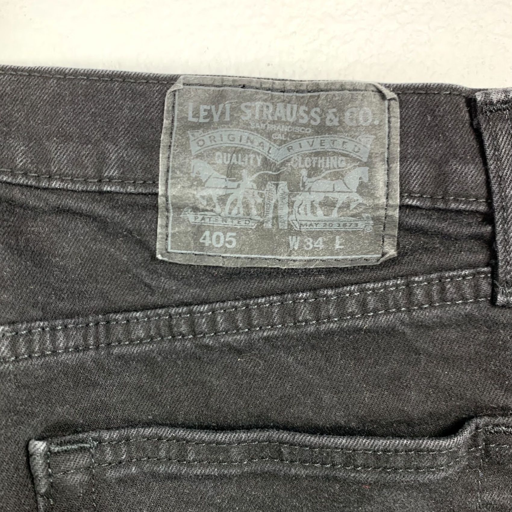 Levi's Levi's Jeans Shorts Jean Short Black Men 32 34 Denim Cotton Zip Button Mens Regular Black Dark Mens Jeans Shorts 34 32 Soldiers of Levi’s 40s 50s Size US 34 / EU 50 - 4 Thumbnail