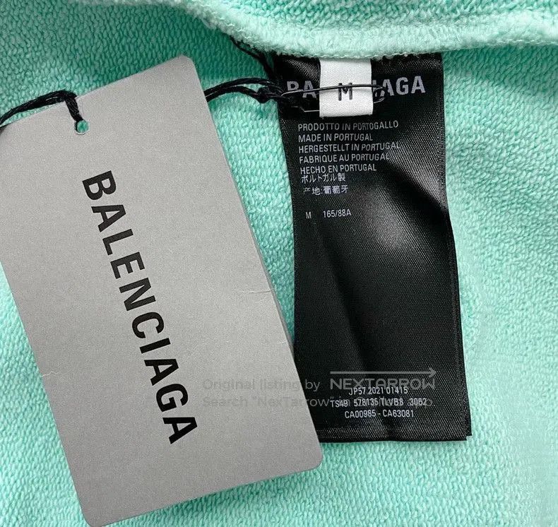 Balenciaga Balenciaga Mint Green Hoodie. Size US M / EU 48-50 / 2 - 6 Thumbnail