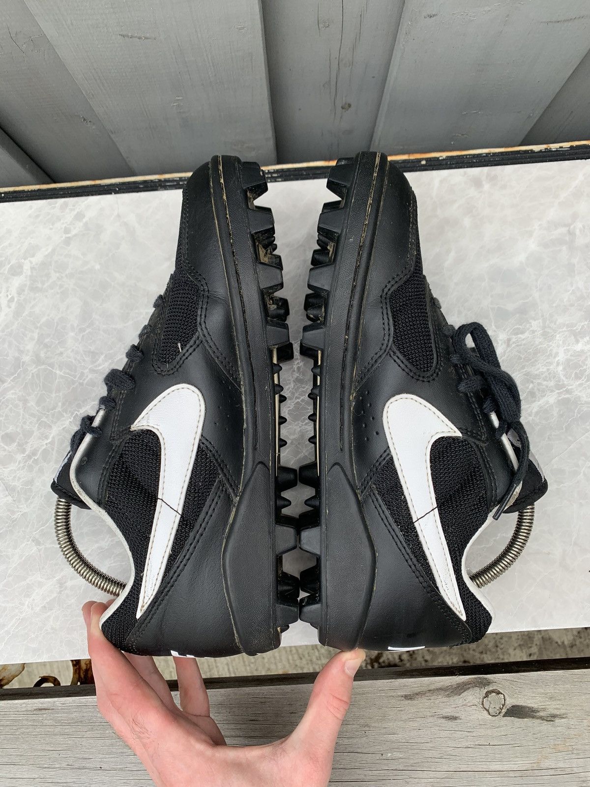Nike × Vintage 1995 Nike Shark Cleats 90s Vintage Sport Sneaker Baseball Size US 8 / EU 41 - 10 Thumbnail