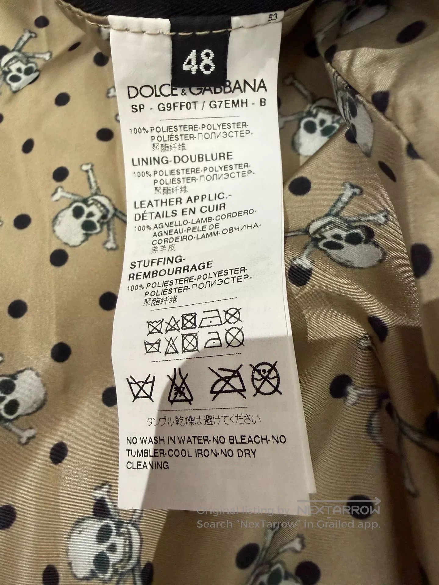 Dolce & Gabbana Dolce & Gabbana Runway Skull Print Jacket. Size US M / EU 48-50 / 2 - 9 Thumbnail