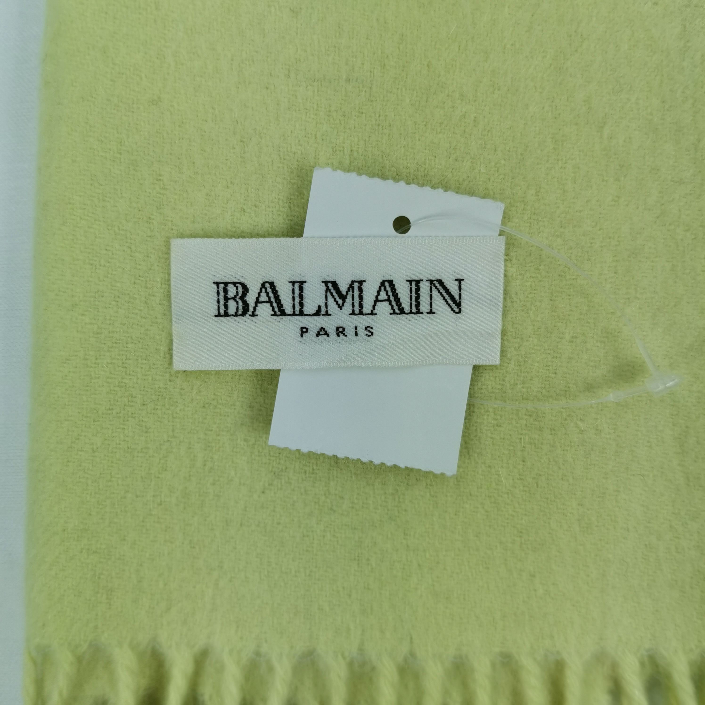 Pierre Balmain Vintage Balmain Scarf Muffler Wool Cashmere Scarves Size ONE SIZE - 4 Thumbnail