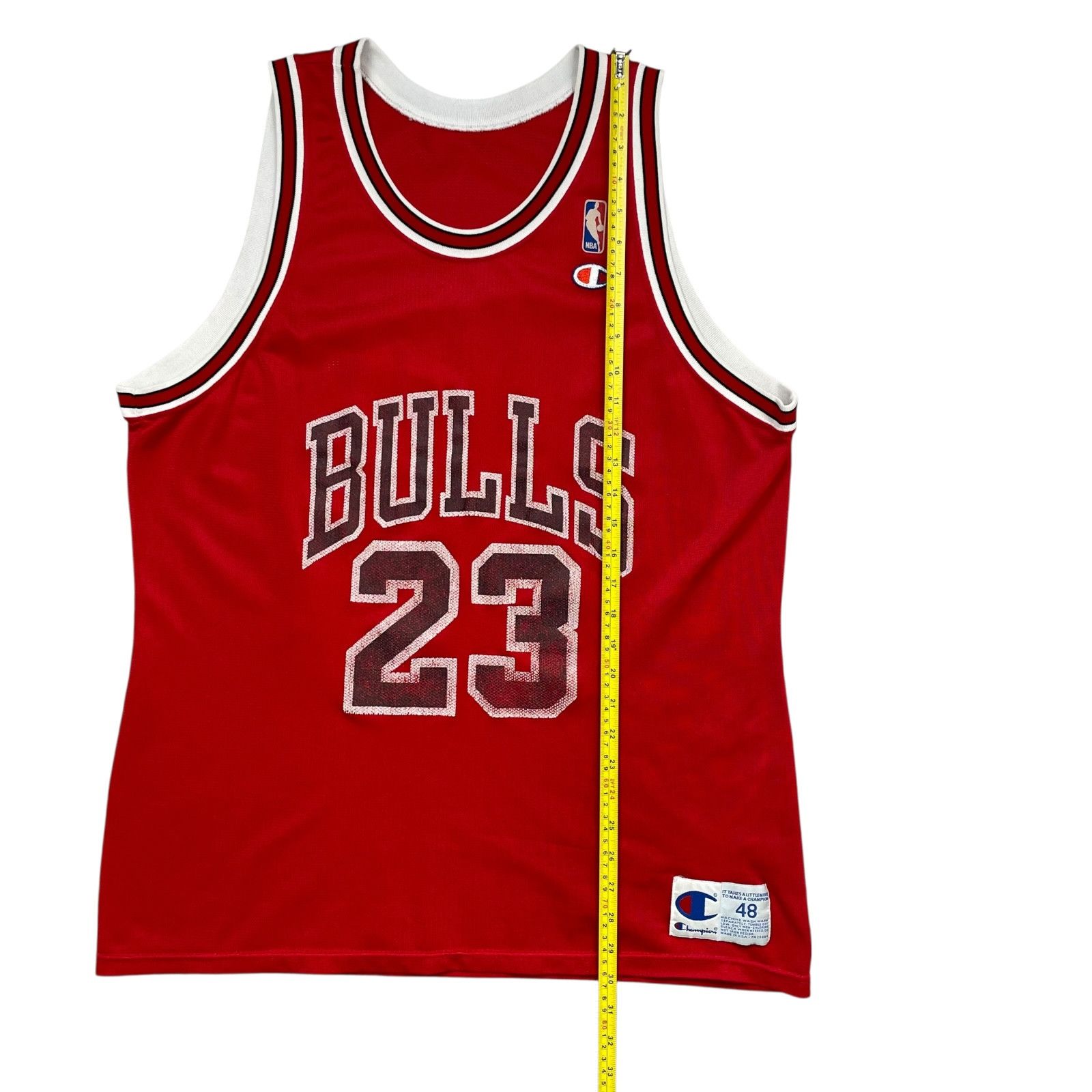 NBA VTG 90s CHICAGO BULLS MICHAEL JORDAN #23 CHAMPION JERSEY 48 Size US XL / EU 56 / 4 - 10 Thumbnail