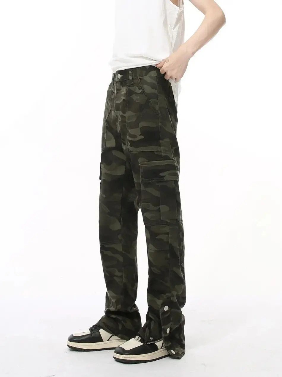 Japanese Brand Retro high street camouflage zipper jeans Size US 32 / EU 48 - 3 Thumbnail
