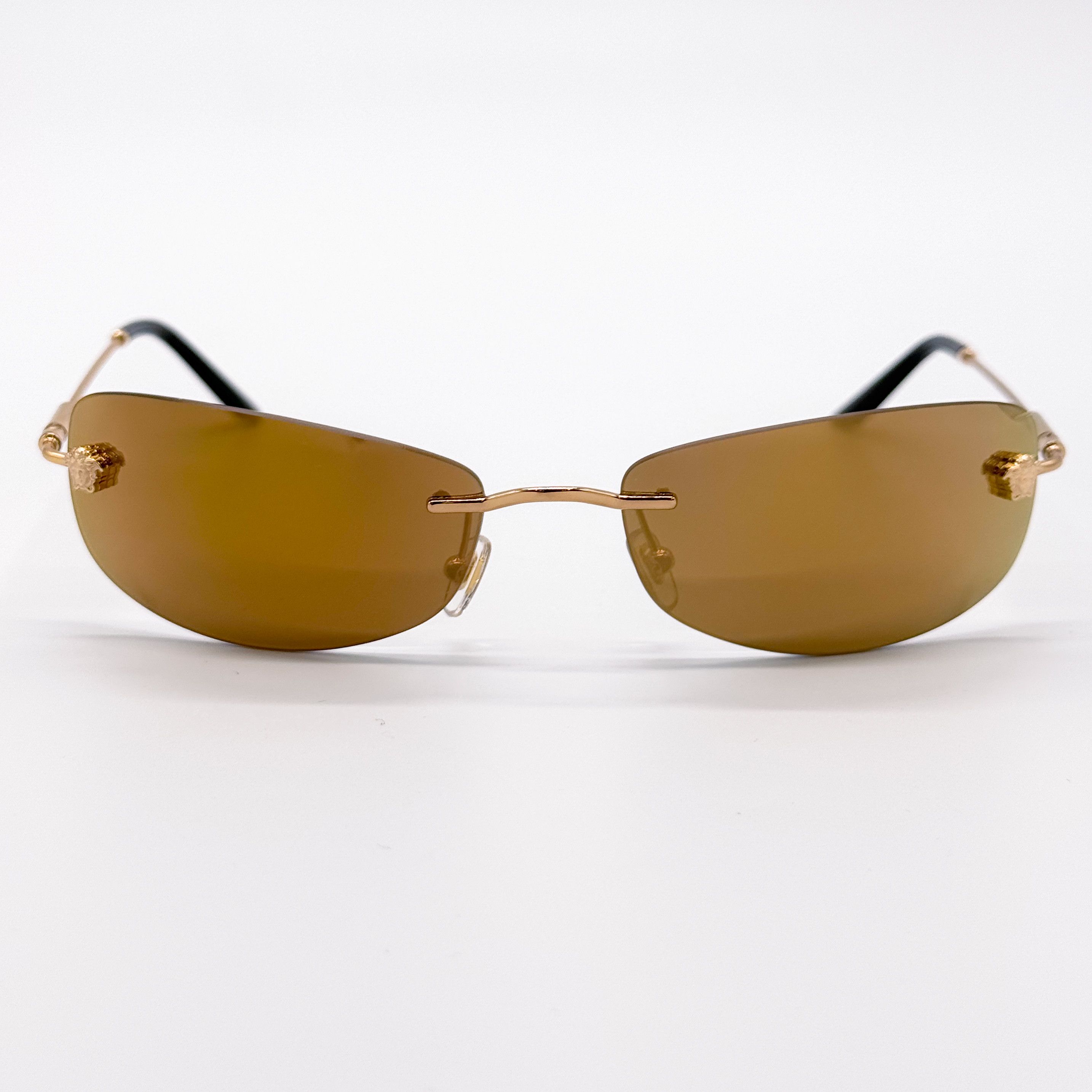 Versace NEW MOD 2279 1002/7I VERSACE SUNGLASSES VE2279 10027I GOLD Size ONE SIZE - 3 Thumbnail