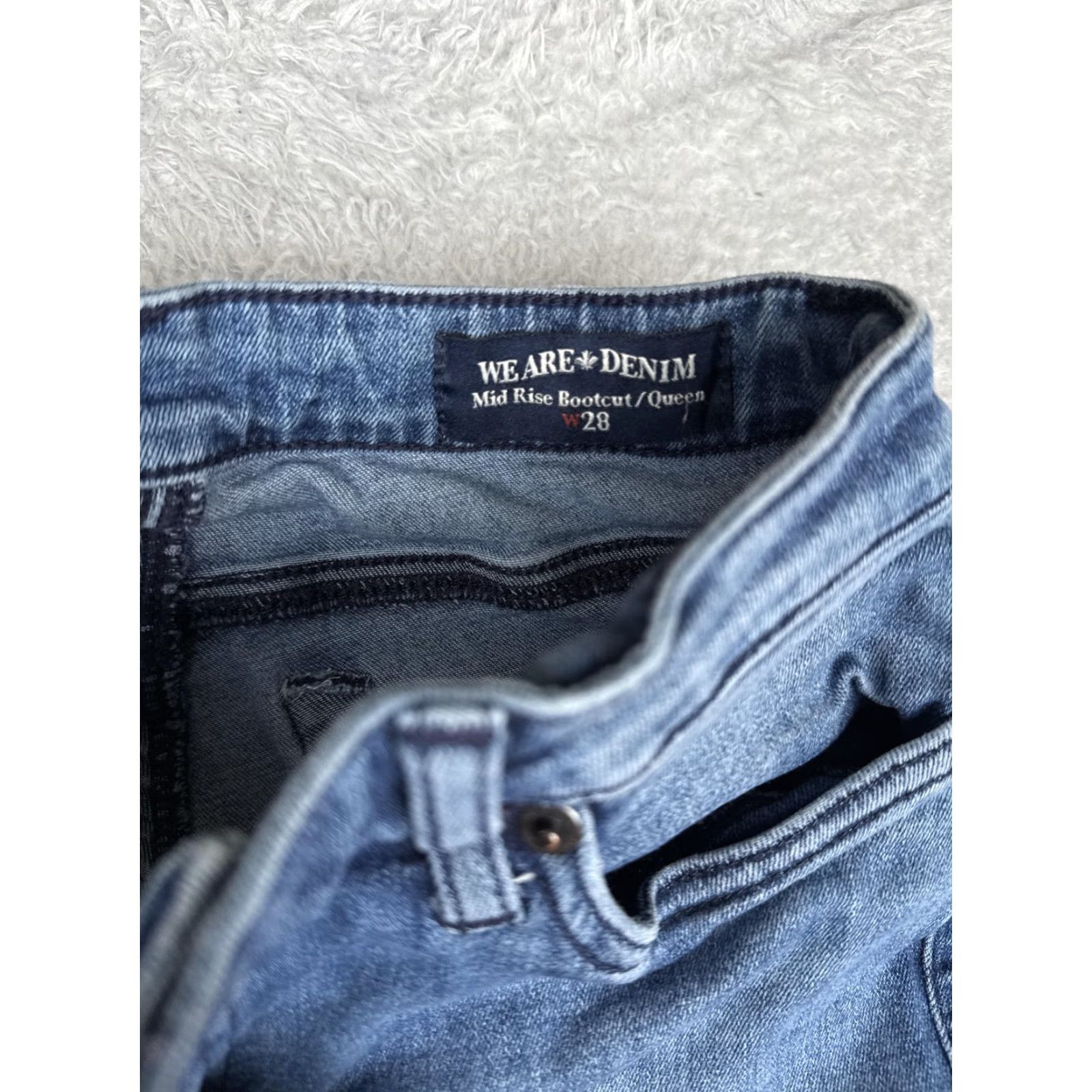 Buffalo David Bitton Buffalo David Bitton Jeans Womens Bootcut Jeans 28 Blue Mid Rise 31 Inseam 5-Pocket Denim Cotton Blend Regular Size 28 Size 28" / US 6 / IT 42 - 6 Thumbnail