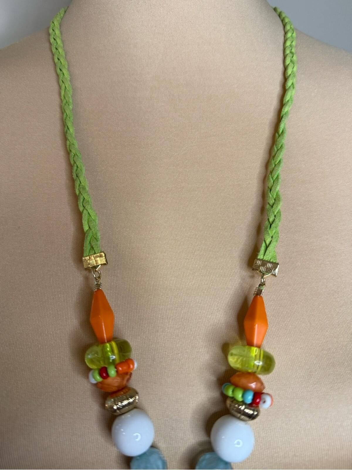 Other Tropical necklace earring set multicolor bead Amber earrings Size ONE SIZE - 4 Thumbnail