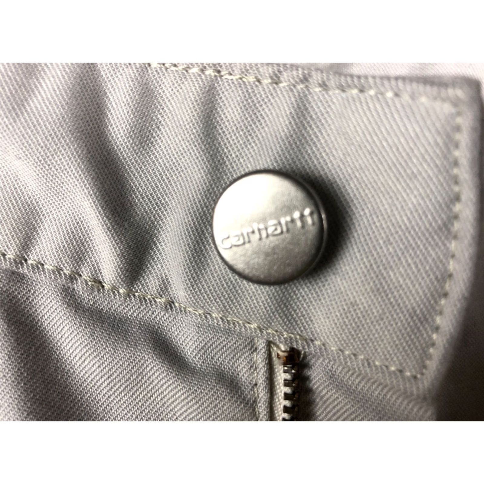 Carhartt Carhartt Pants Women Gray Polyester Cotton Blend Straight Inseam 30.9" 32x32 Chino Casual Size 24" / US 00 / IT 34 - 7 Thumbnail