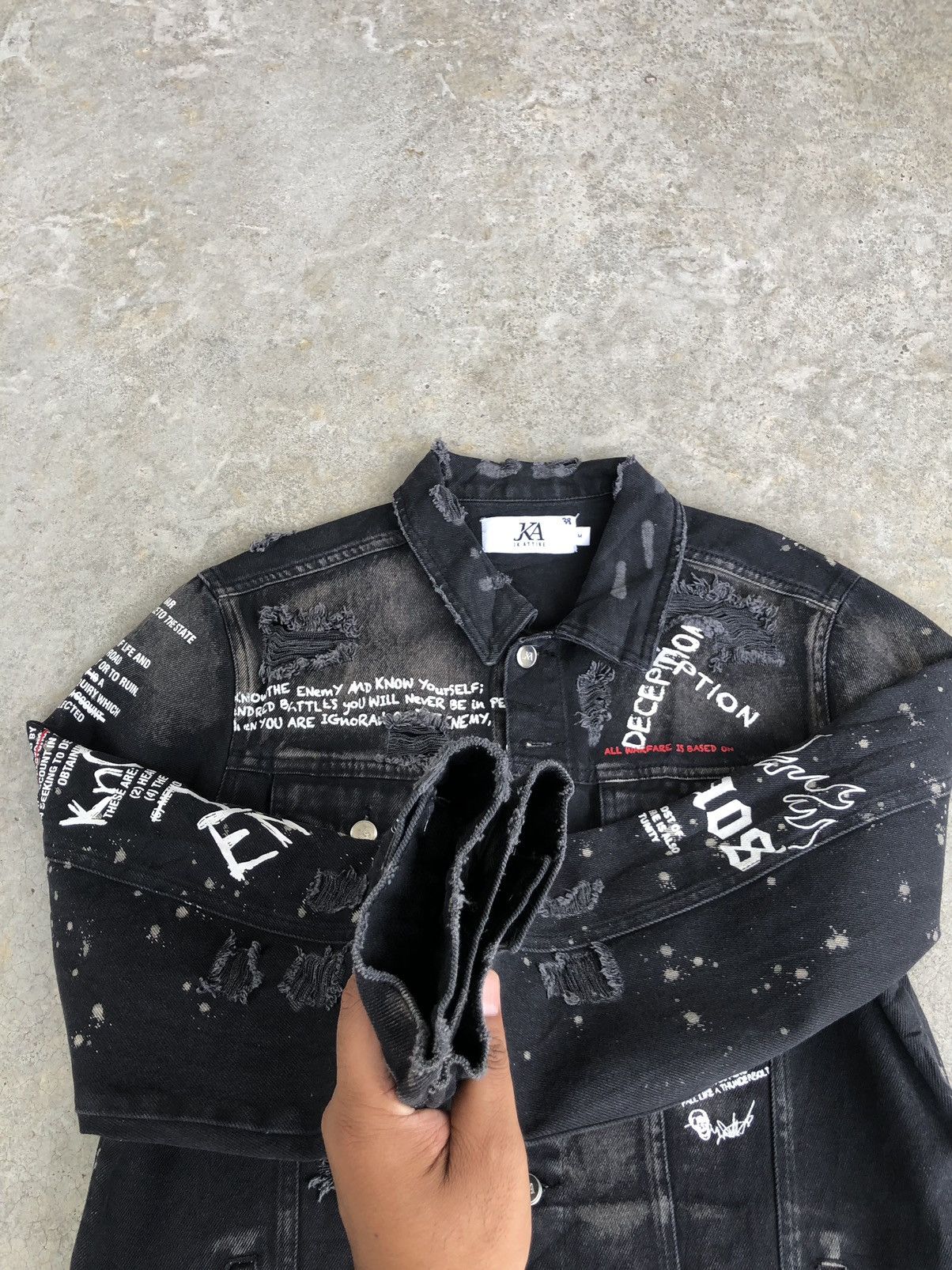 If Six Was Nine Japanese Attire Denim Jacket Broken Size US L / EU 52-54 / 3 - 13 Thumbnail