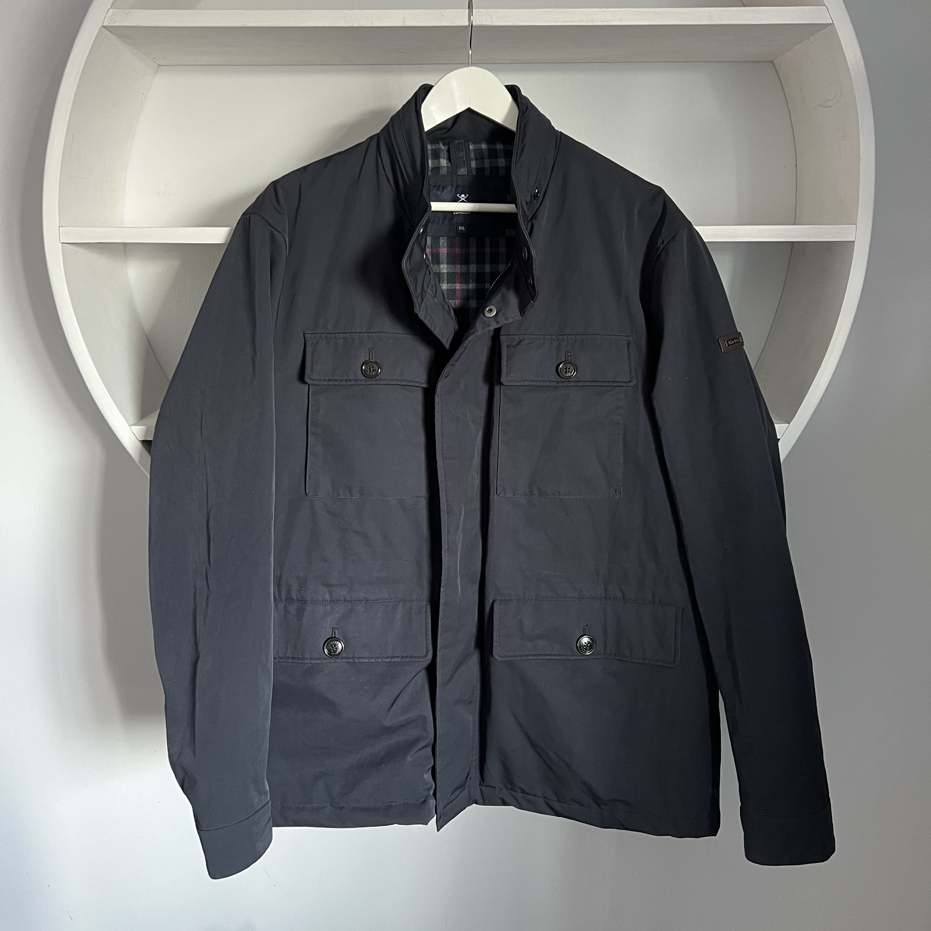 Men's HACKETT BRADBURY FIELD Navy Jacket