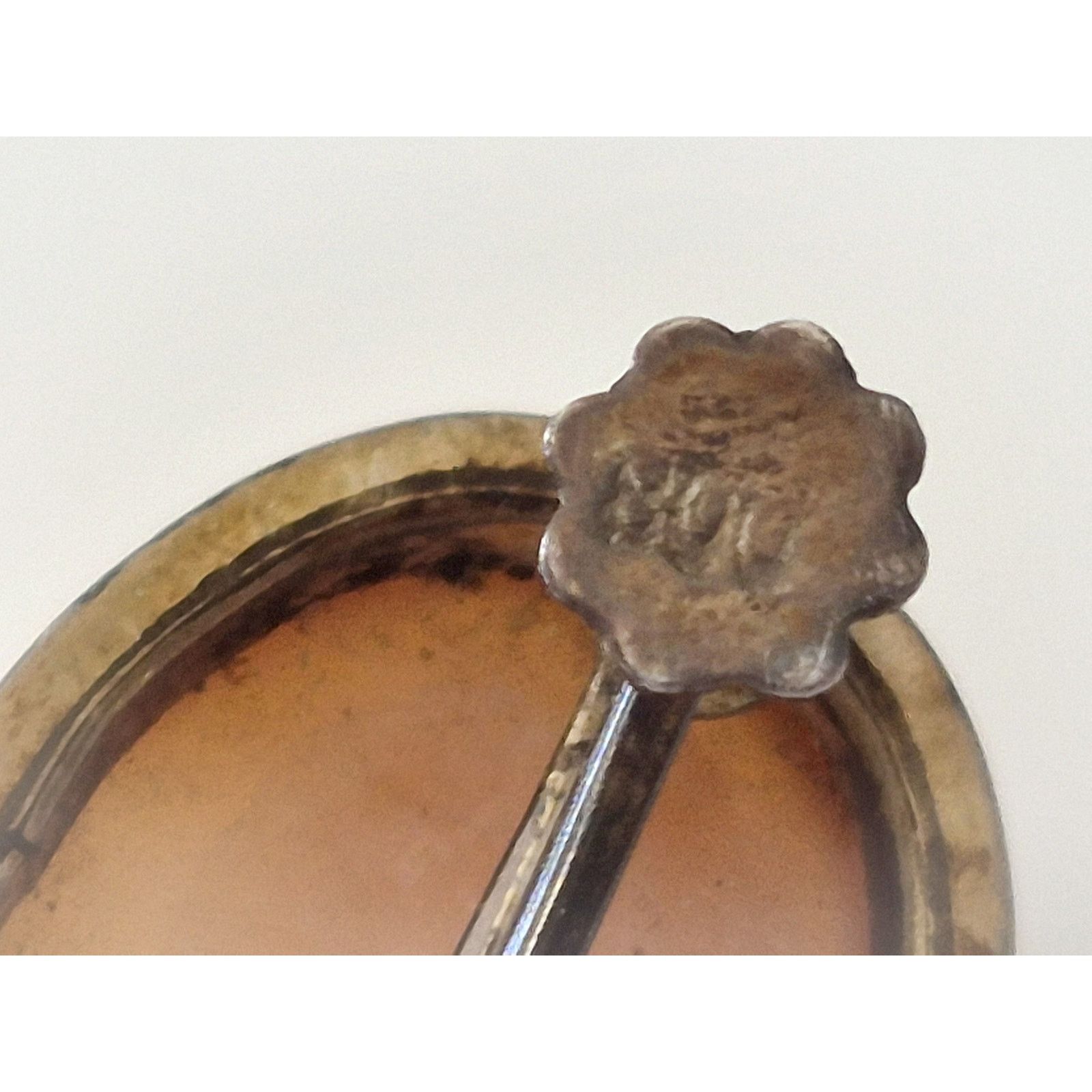 Other Vintage 800 Silver Victorian Cameo Shell Screw On Earrings Size ONE SIZE - 5 Thumbnail