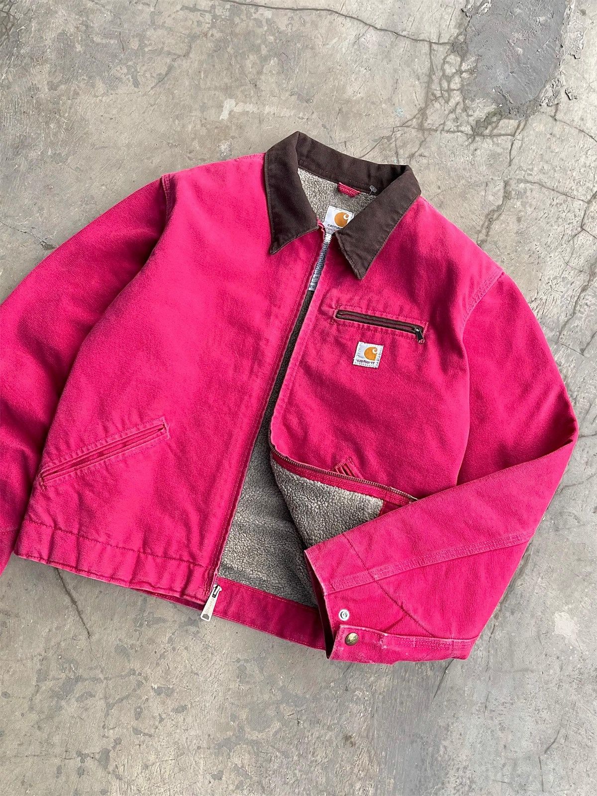 Carhartt Faded Secarlet Vintage Carhartt Detroit Jacket WJ097-SCA Size US L / EU 52-54 / 3 - 4 Thumbnail