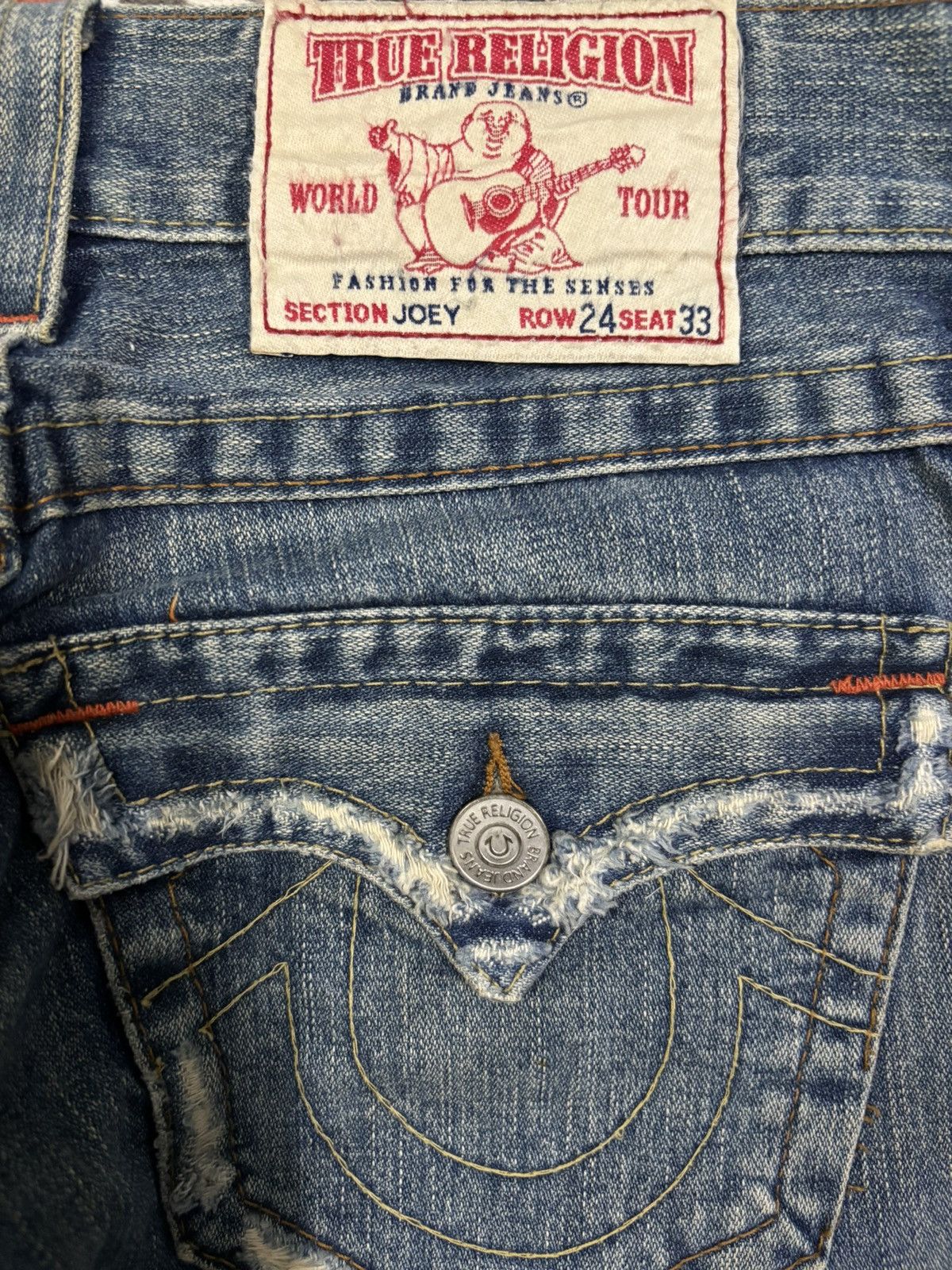 True Religion Vintage True Religion Joey Mud Washed Flare Distressed Jeans Size US 28 / EU 44 - 11 Thumbnail