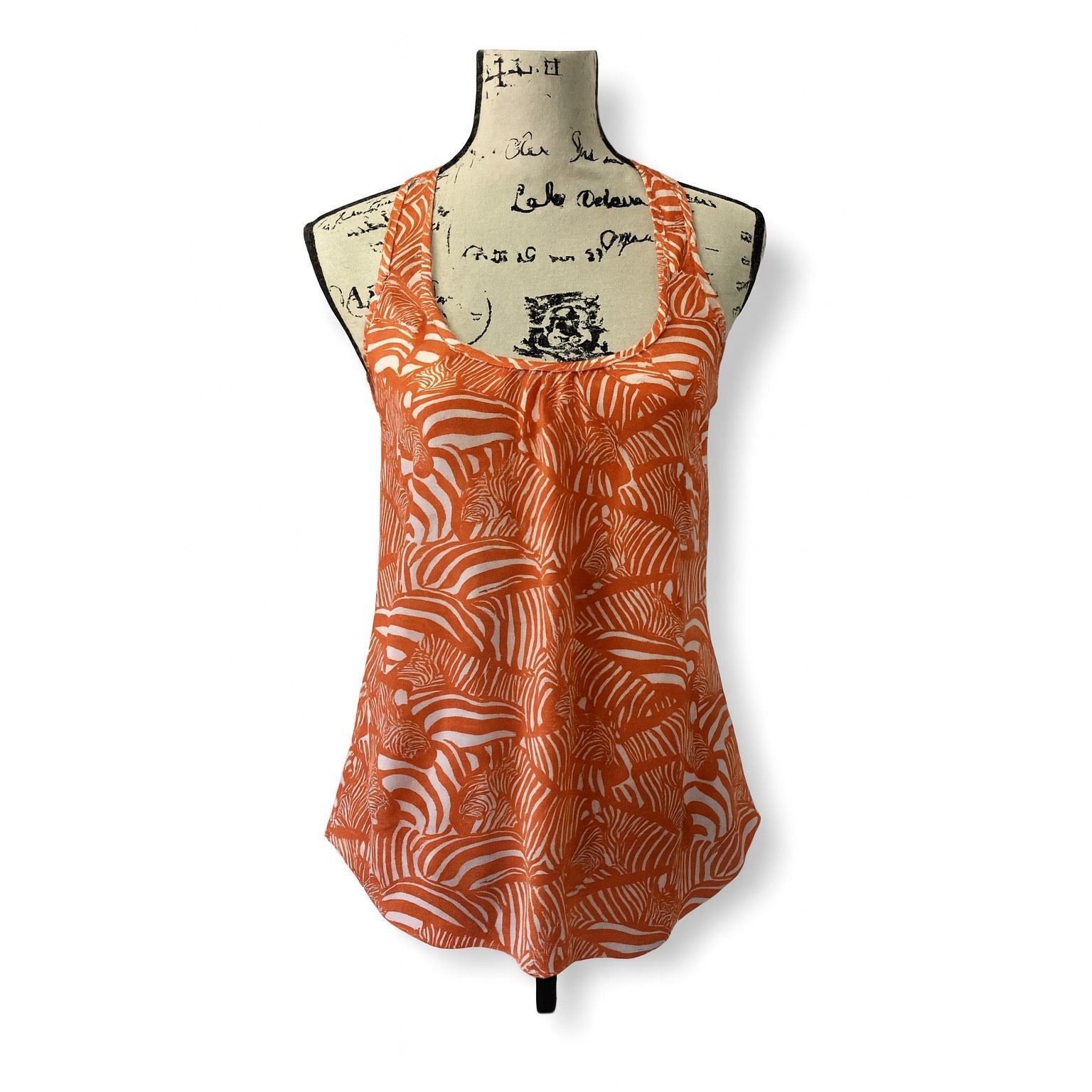 Trina Turk Trina Turk Women’s Silk Racerback Tank Top Size S – Orange & Size S / US 4 / IT 40 - 1 Thumbnail