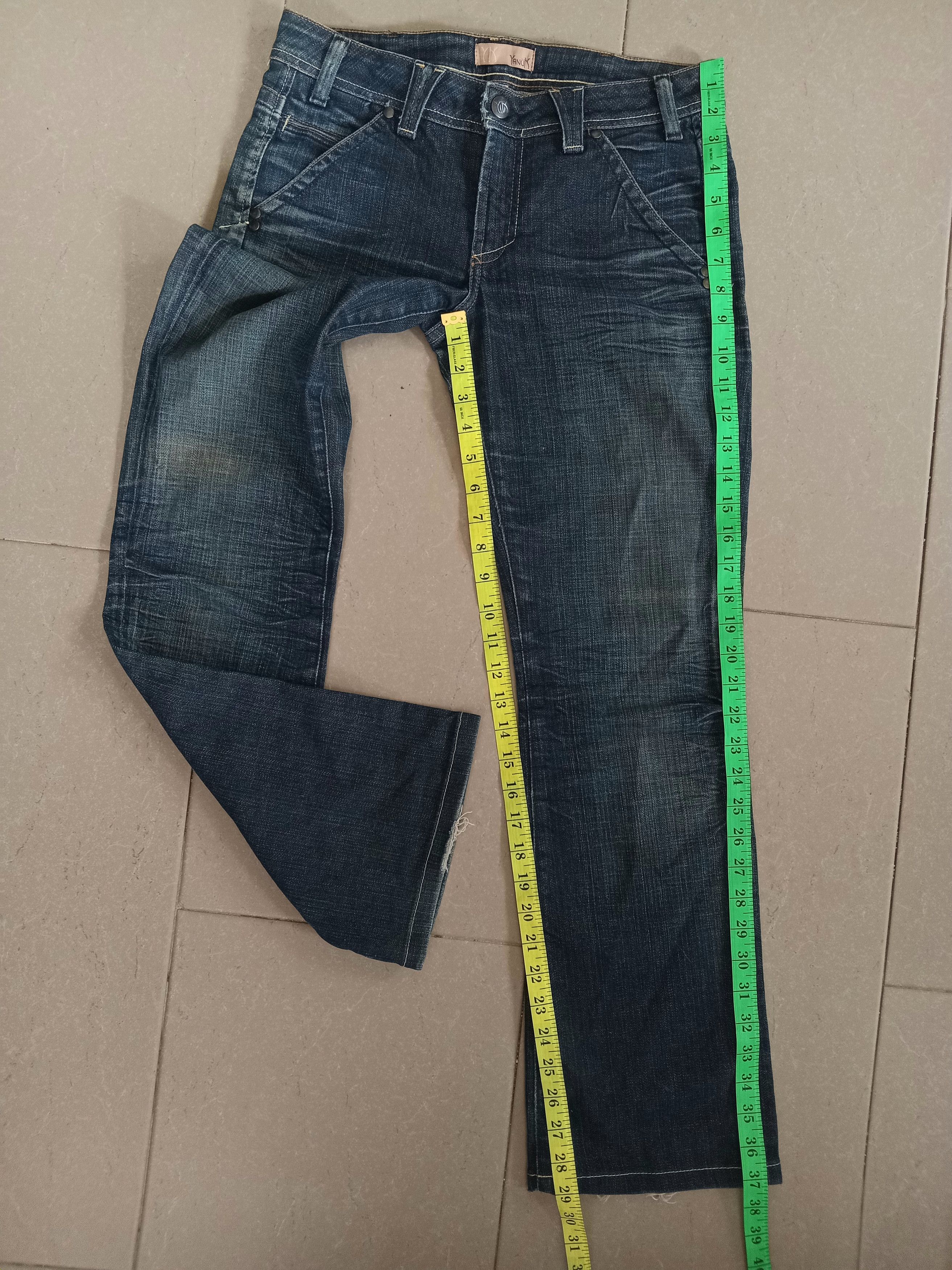 Vintage Vintage YANUK Rusty Wash Distressed Faded Jeans Size 30" / US 8 / IT 44 - 6 Thumbnail
