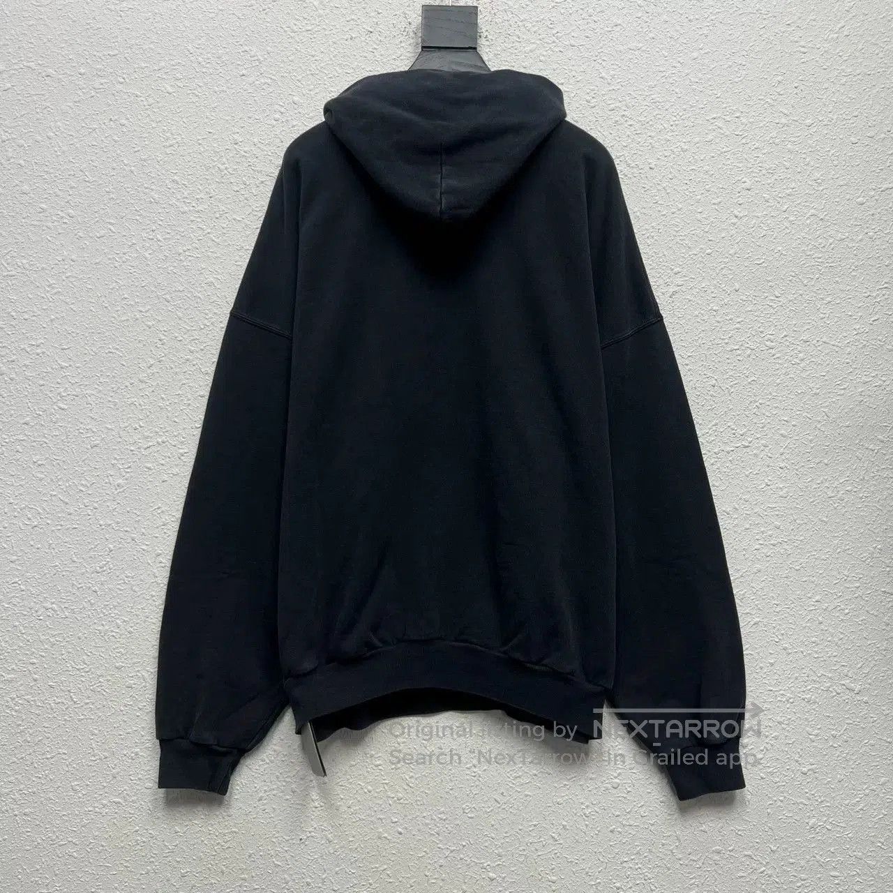 Balenciaga balenciaga black gray embroidered hoodie. Size US M / EU 48-50 / 2 - 2 Thumbnail