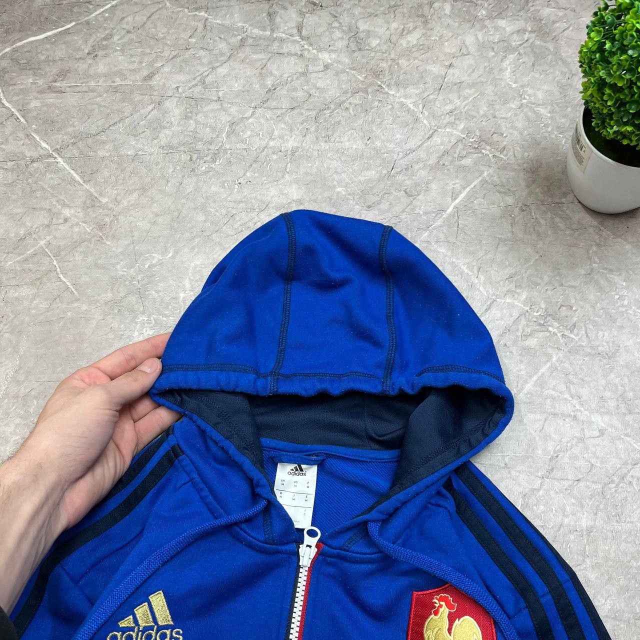Adidas Adidas 2015/2016 France Team Rugby Zip Track Top Jacket Size US M / EU 48-50 / 2 - 7 Thumbnail