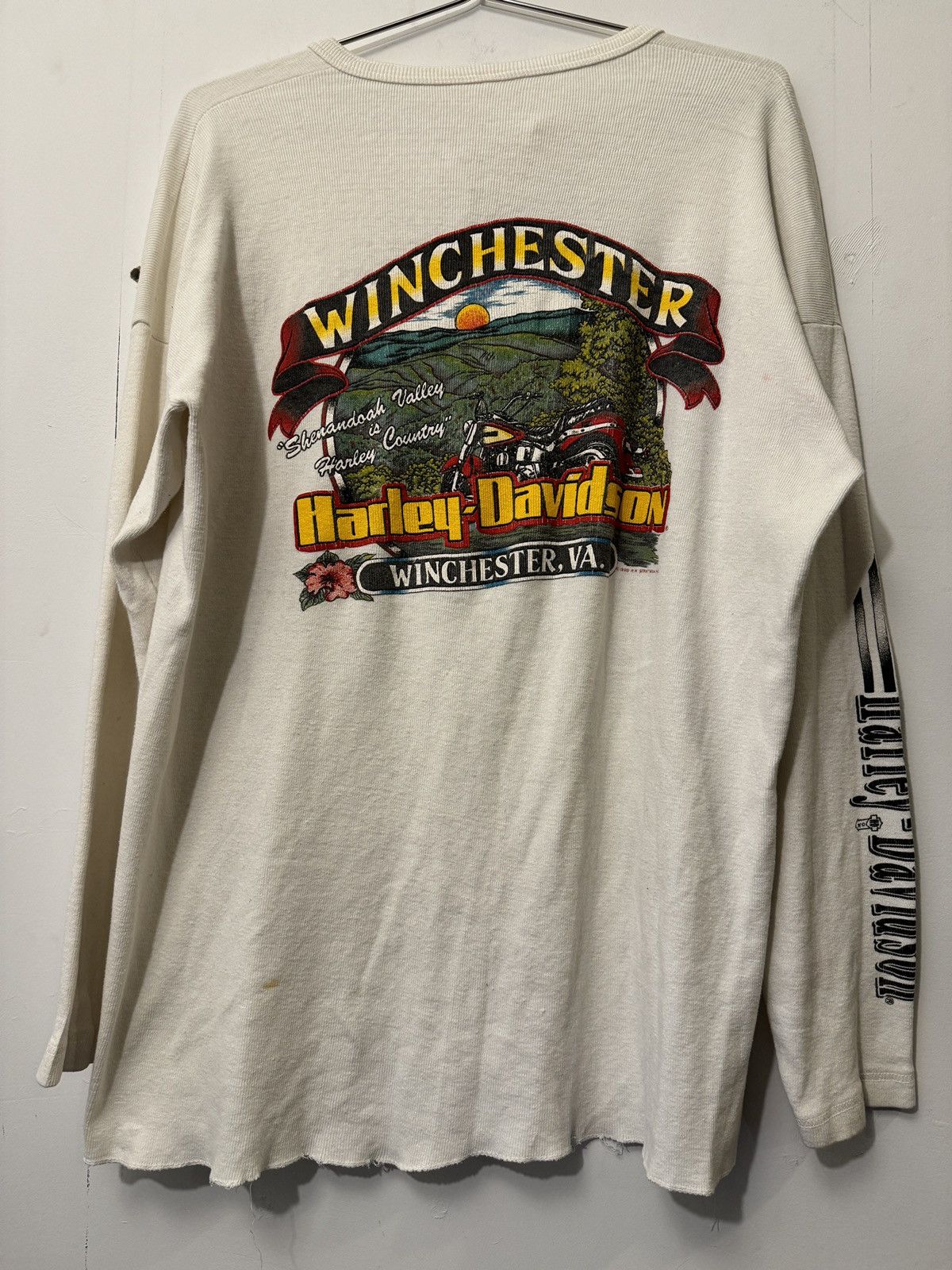 Harley Davidson Thrashed Faded Distressed Harley Shirt ERD Grunge WCC Chrome Size US XXL / EU 58 / 5 - 17 Thumbnail