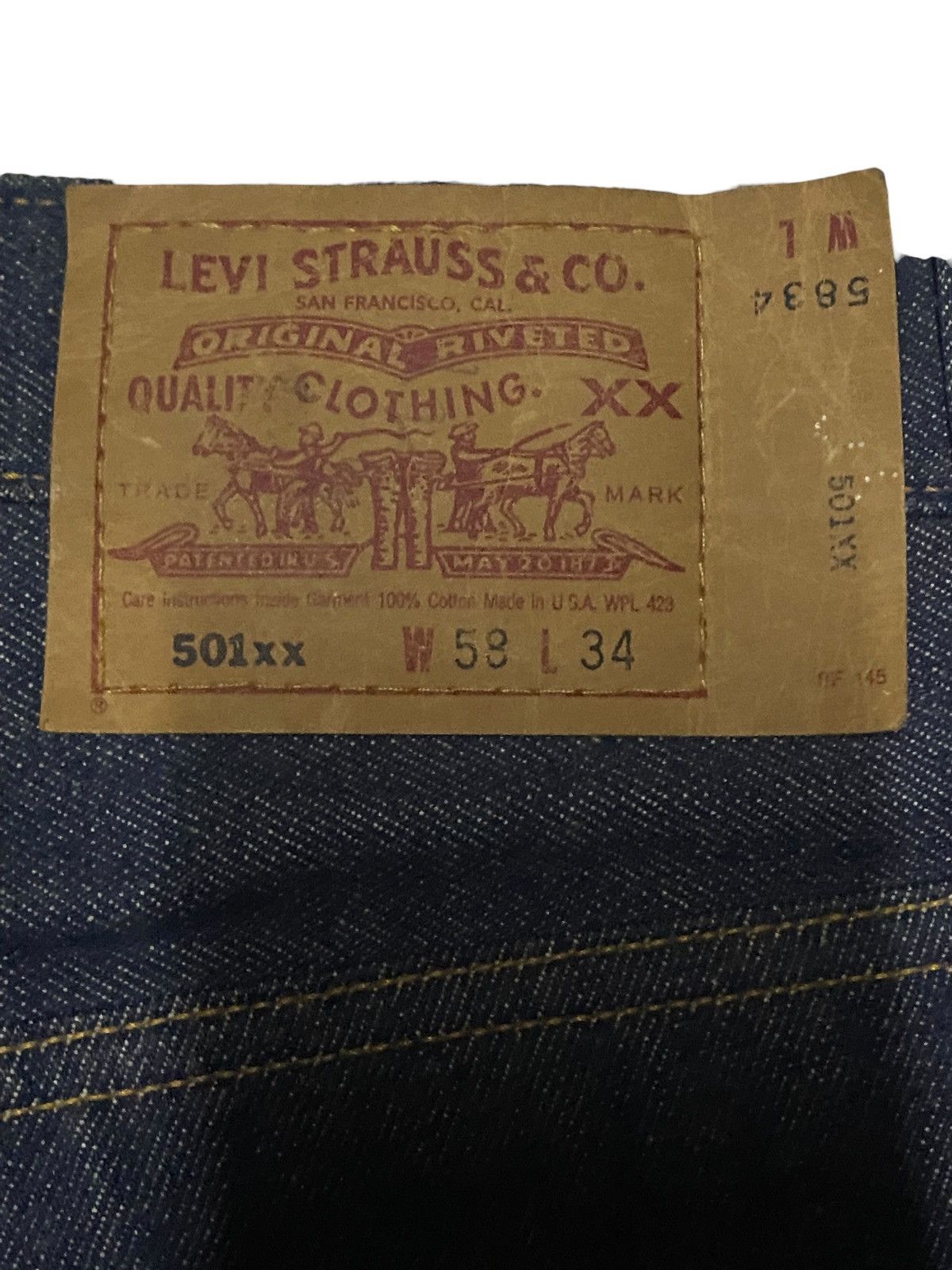 Levi's Size 57 Levis 501xx 90s Big Size ButtonFly 524 DeadStock Size US 44 / EU 60 - 18 Thumbnail