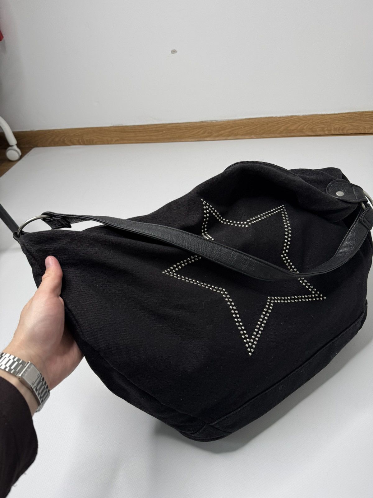 Vintage Vintage avant garde black star bag y2k studded 00s archive Size ONE SIZE - 2 Thumbnail