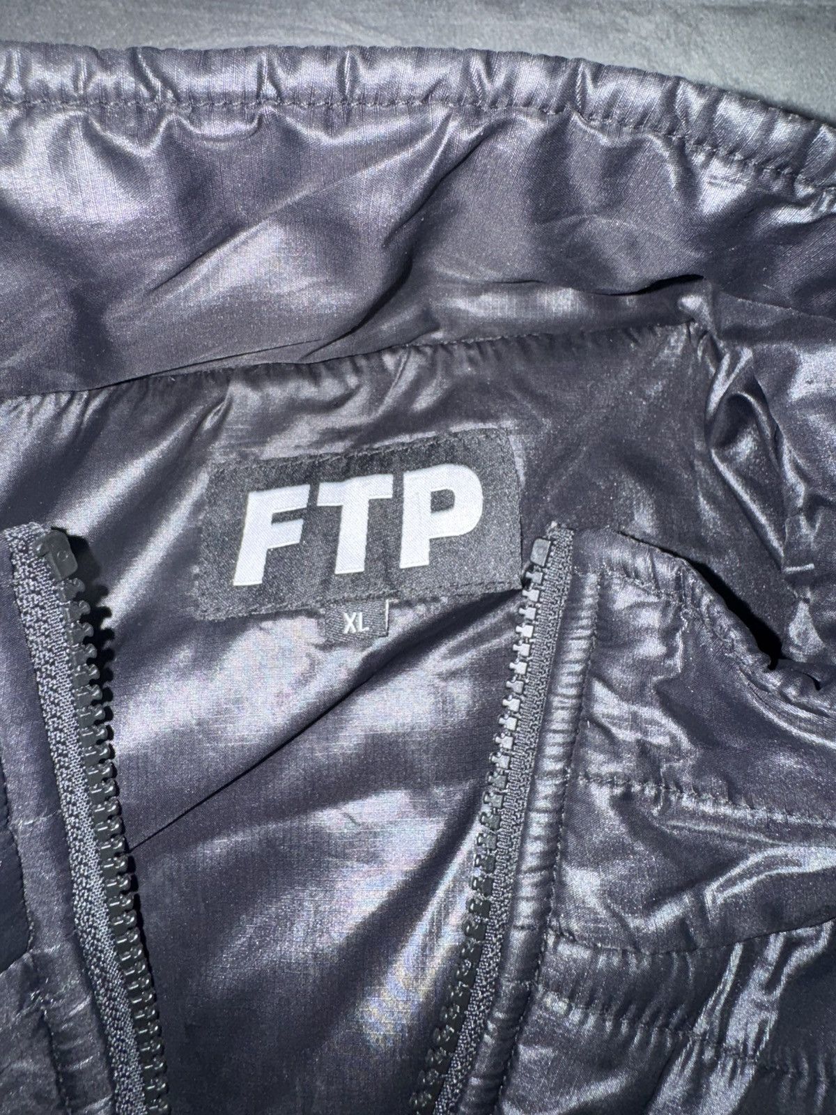 Fuck The Population FTP black lightweight down jacket Size US XL / EU 56 / 4 - 5 Thumbnail