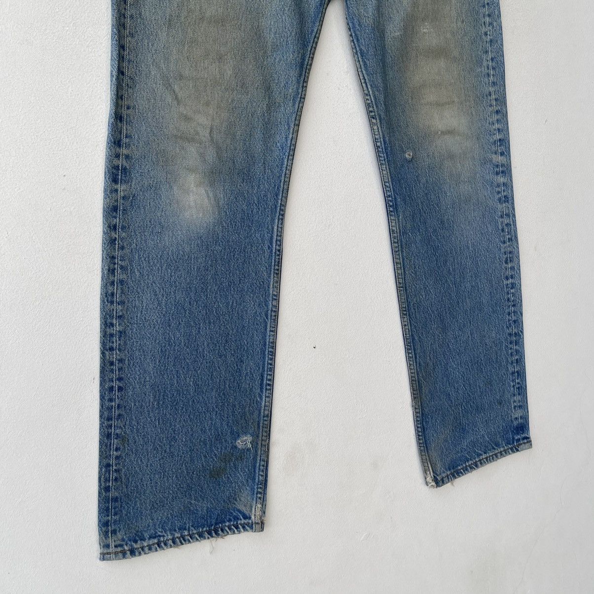 Levi's Vintage 80s Levi's 501 Denim Jeans Faded Distressed Size US 34 / EU 50 - 5 Thumbnail