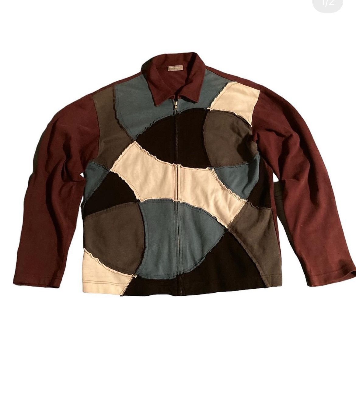 image of Comme Des Garcons x Comme Des Garcons Homme Comme Dea Garcons Patchwork Jacket, Men's (Size Medium)