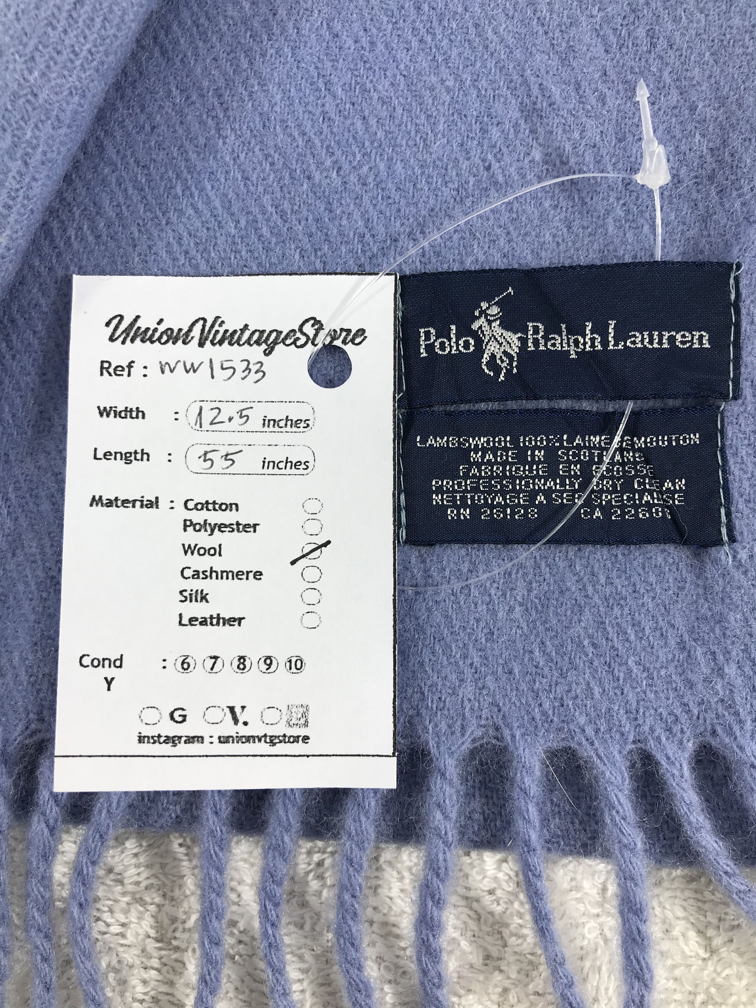 Polo Ralph Lauren × Vintage Polo Ralph Lauren Scarf / Muffler / Neckwear - WW1533 Size ONE SIZE - 5 Thumbnail