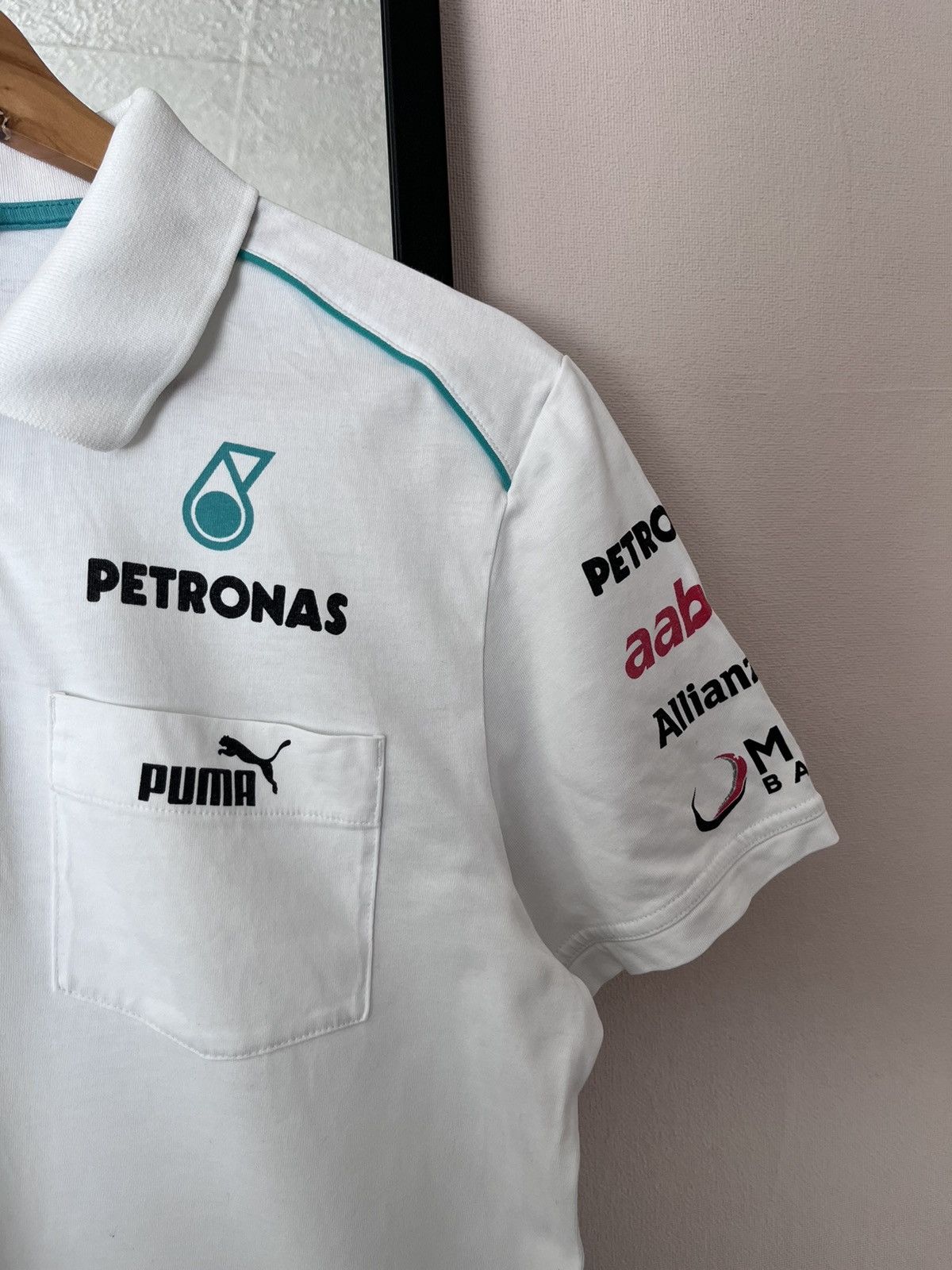 Puma Vintage Mercedes Benz Formula One Petronas AMG Polo Y2K Size US M / EU 48-50 / 2 - 4 Thumbnail
