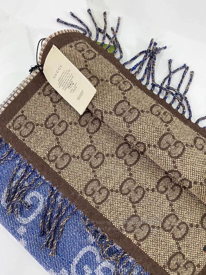 Gucci Gucci Scarf denim blue Size ONE SIZE - 7 Thumbnail