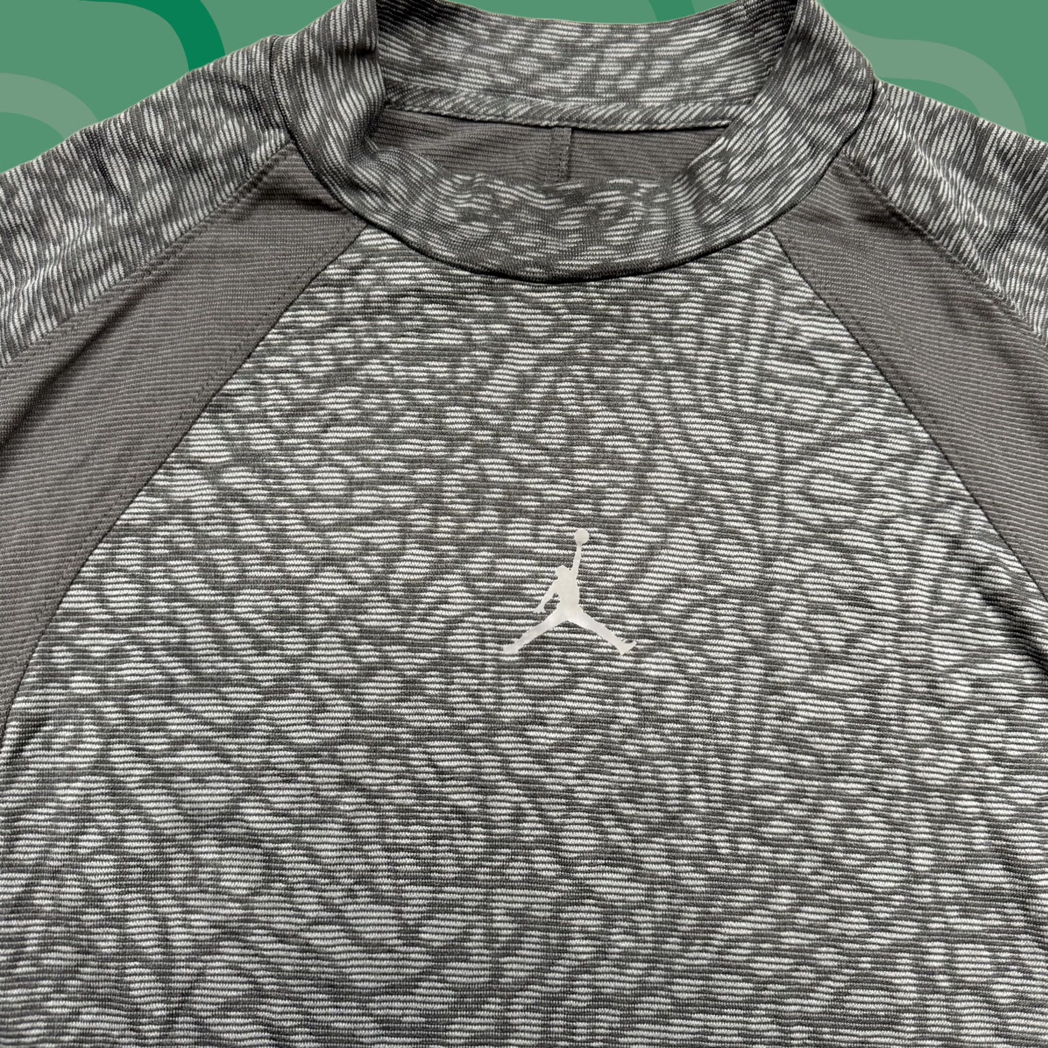 Jordan Brand Jordan Shirt Mens XL Gray Dri-FIT ADV Long Sleeve Mock Neck Performance Top Size US XL / EU 56 / 4 - 1 Thumbnail