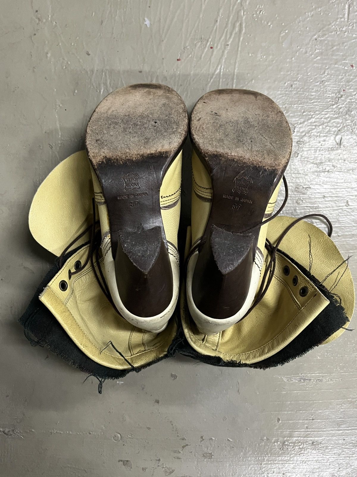 KMRii Vintage Alfredo Bannister Chloe Style Fold Boots With Heels Size US 5 / IT 35 - 13 Thumbnail