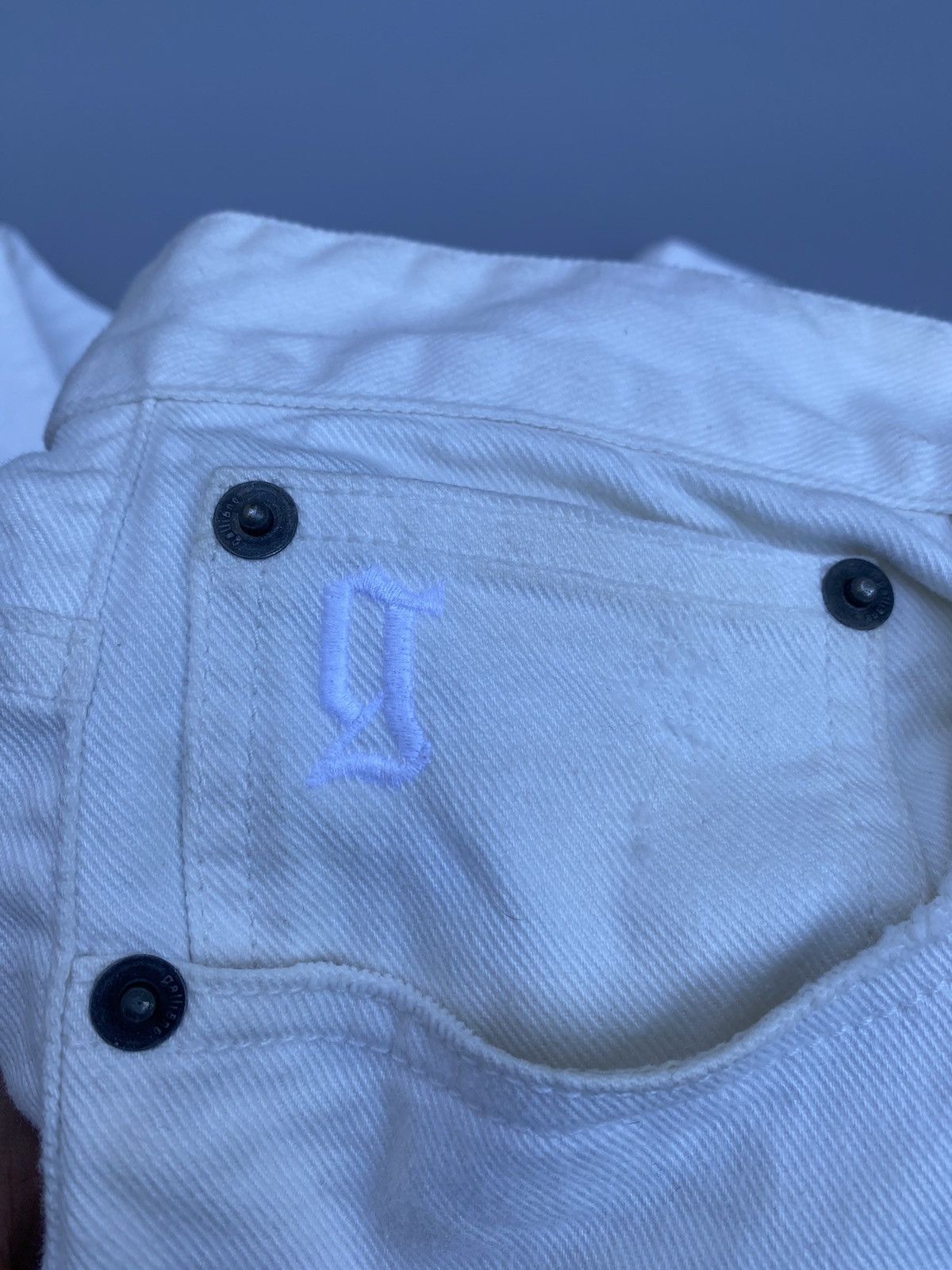John Galliano S/S 2011- Distressed Denim Pants Size US 32 / EU 48 - 14 Thumbnail