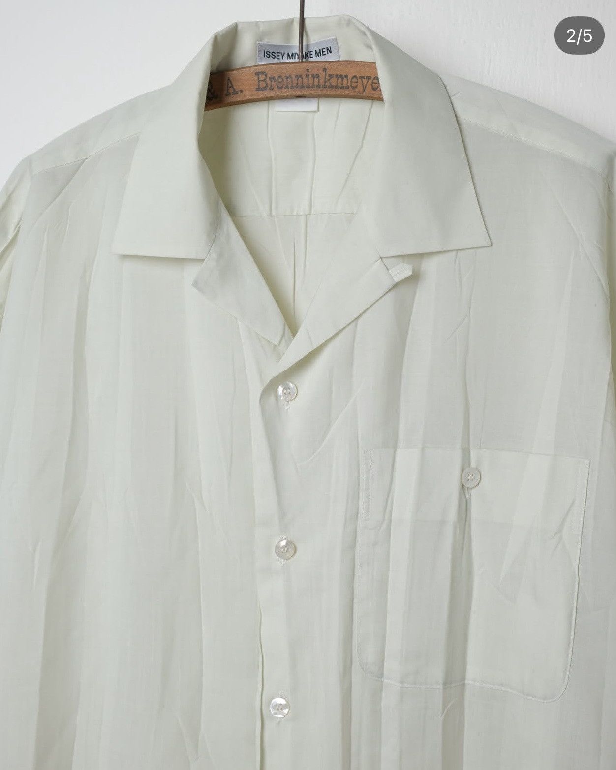 Issey Miyake Issey Miyake Men Wrinkle Shirt Size US L / EU 52-54 / 3 - 2 Thumbnail