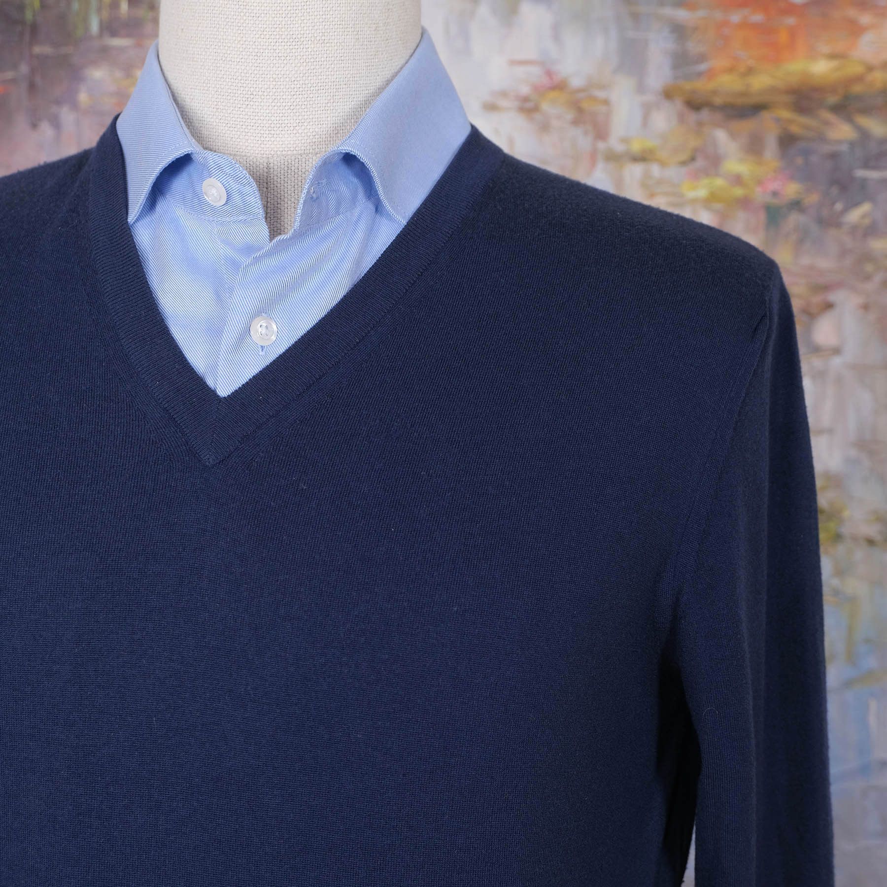 Other Svevo, Blue Minimalist sweater, Size S, Slim, RRP 420 e Size US S / EU 44-46 / 1 - 2 Thumbnail