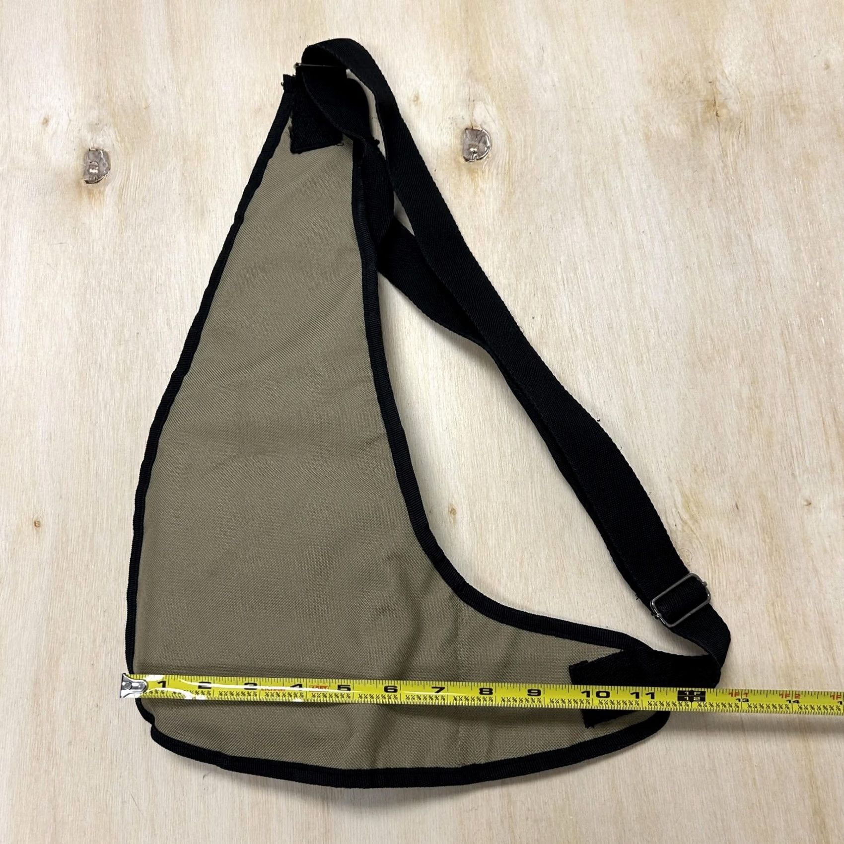 Vintage SPORT Crossbody Bag Mens Medium Beige Canvas Sling Chest Pack Outdoor Travel Size ONE SIZE - 5 Thumbnail